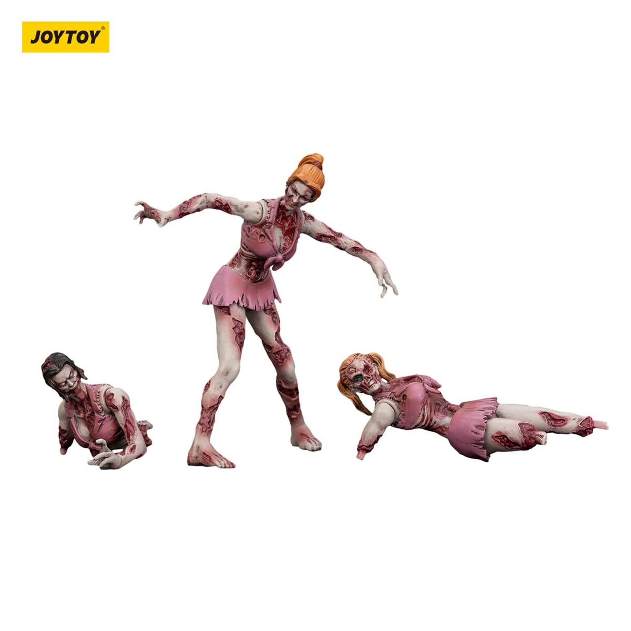 Zombie Dark Source actionfigurer 3-pack Cheer Leaders 8 cm