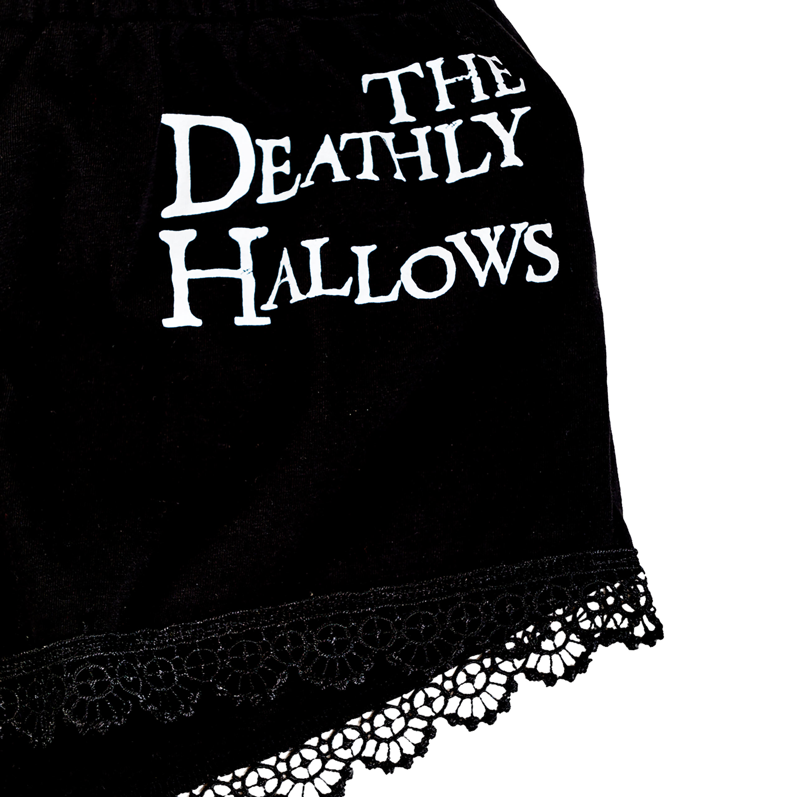Deathly Hallows Pyjama Women's Short with Lace - Harry Potter