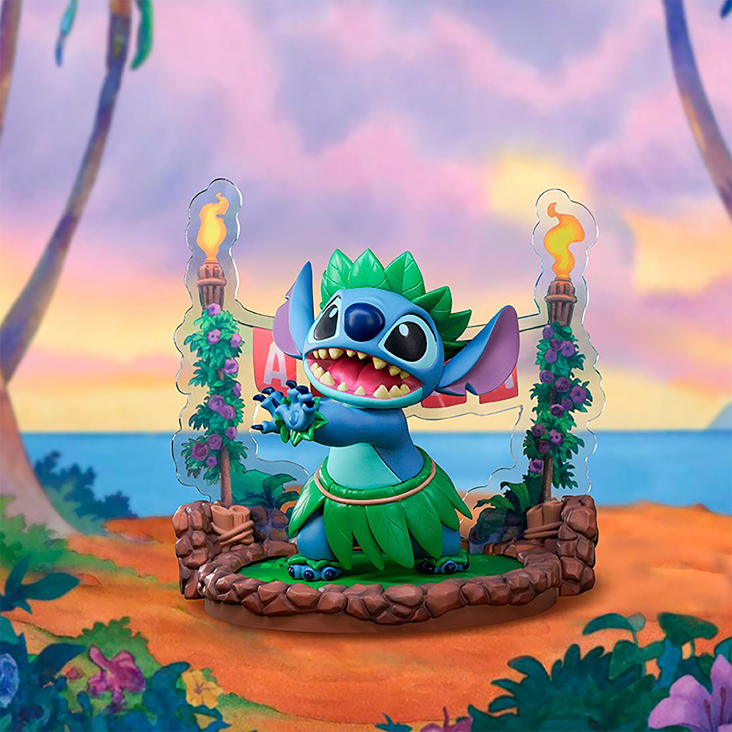 Stitch Hula Dansfiguur - Lilo & Stitch