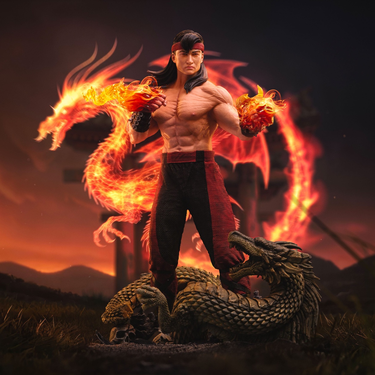Mortal Kombat Art Scale-staty 1/10 Liu Kang 23 cm