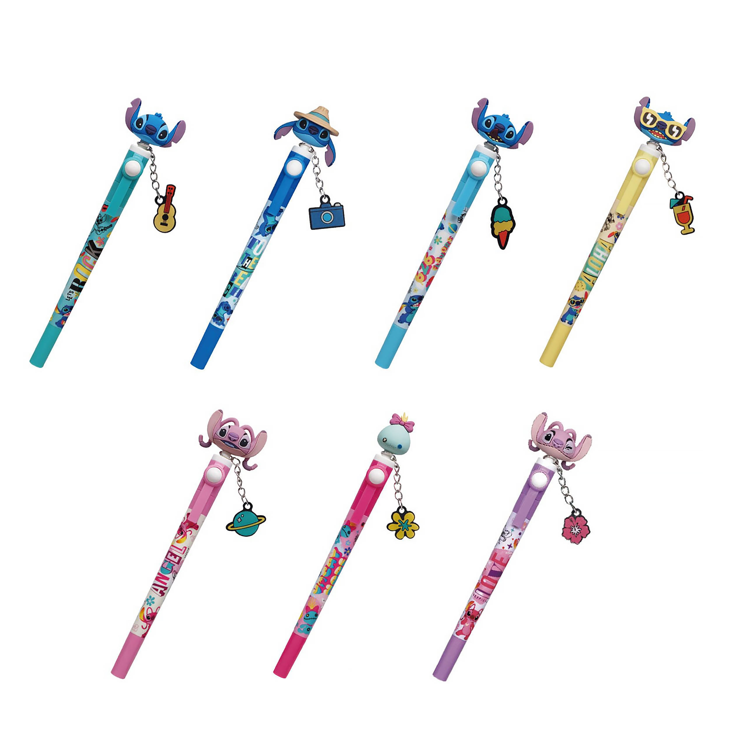 Lilo & Stitch - Mystisk 3D-penna med hänge, 12-pack