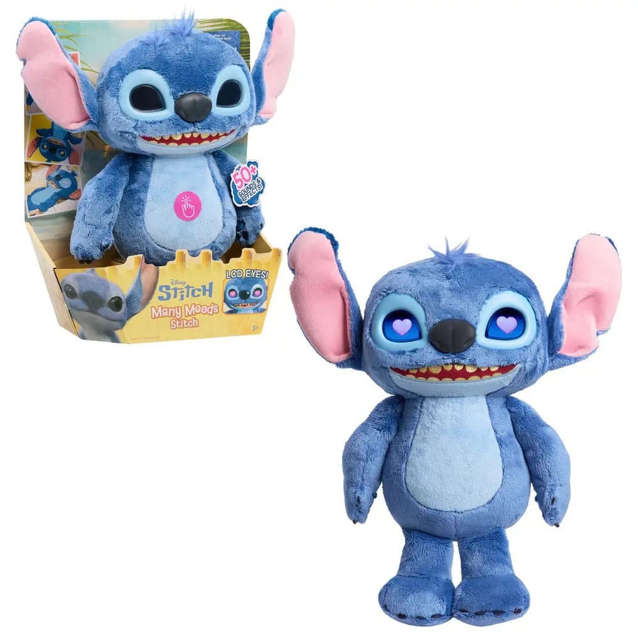 Lilo & Stitch Plüschfigur mit LCD-Spezialeffekte und Sounds The Many Mood Stitch 36 cm
