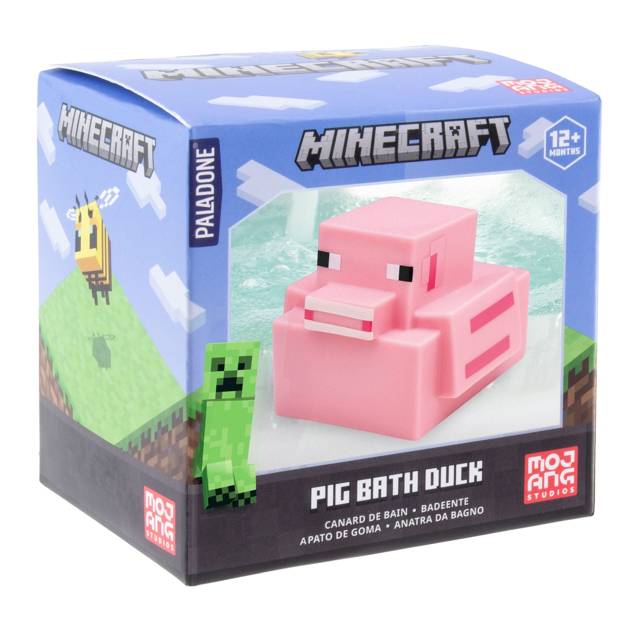 Minecraft Patito de Baño Pig 6 cm