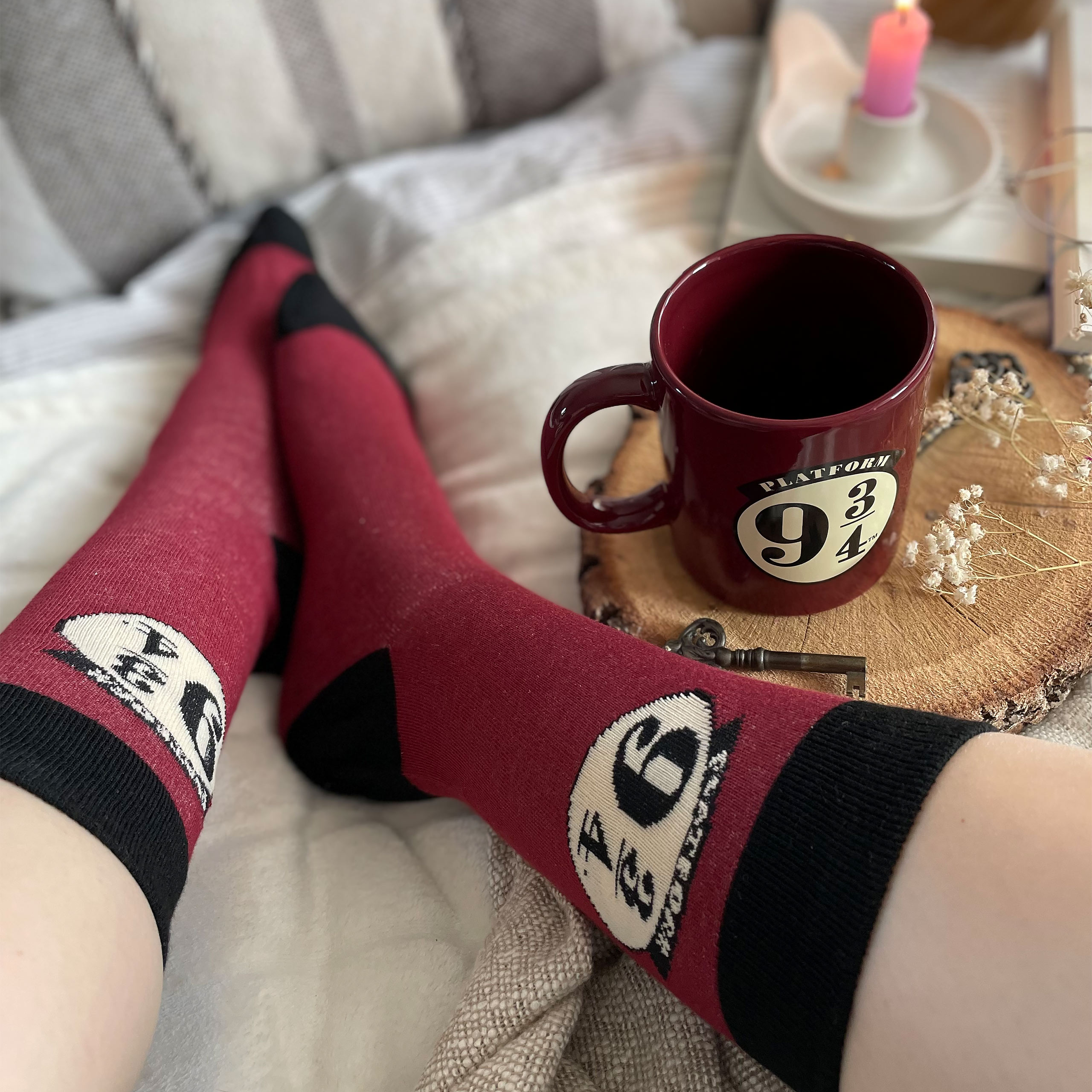 Harry Potter - Chaussettes et Tasse Quai 9 3/4