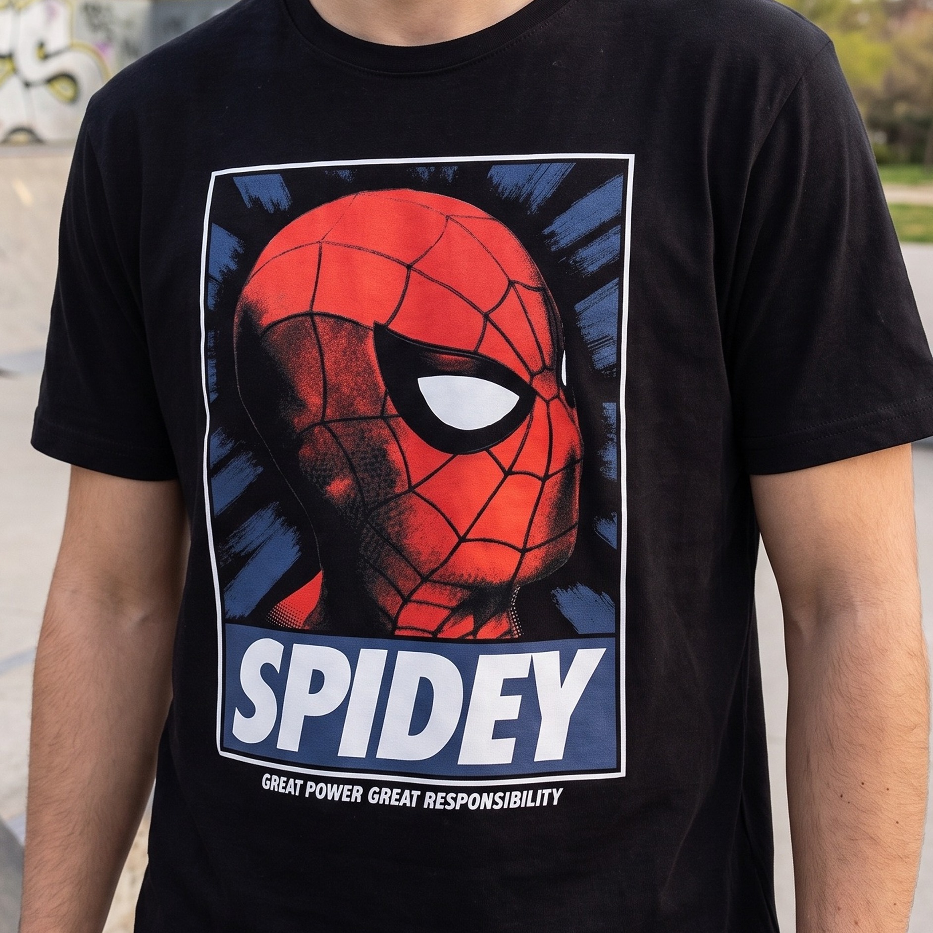 Spider-Man - Spidey Great Power T-shirt svart