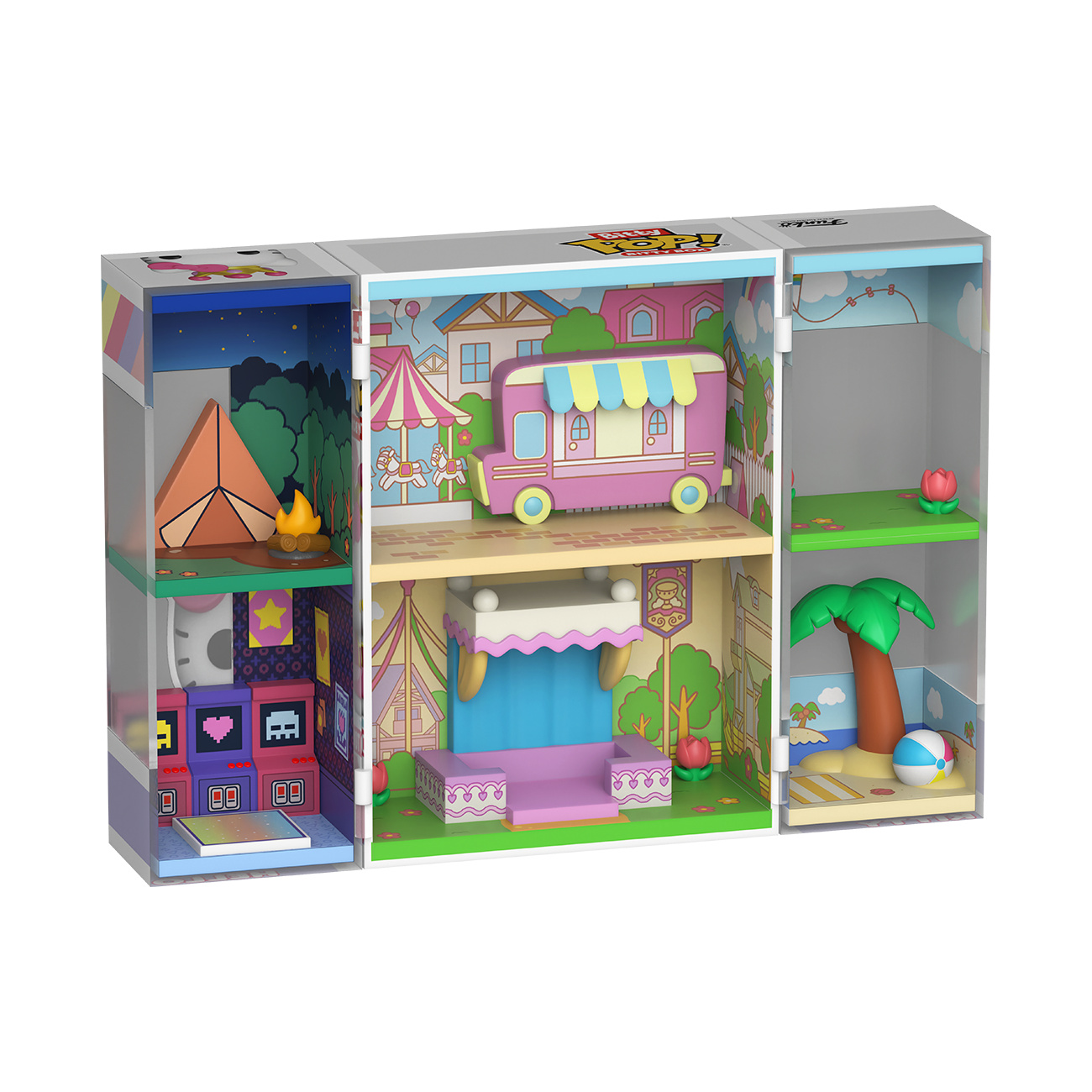 Hello Kitty - Présentoir Funko Bitty Pop Sanrio Town avec 2 figurines