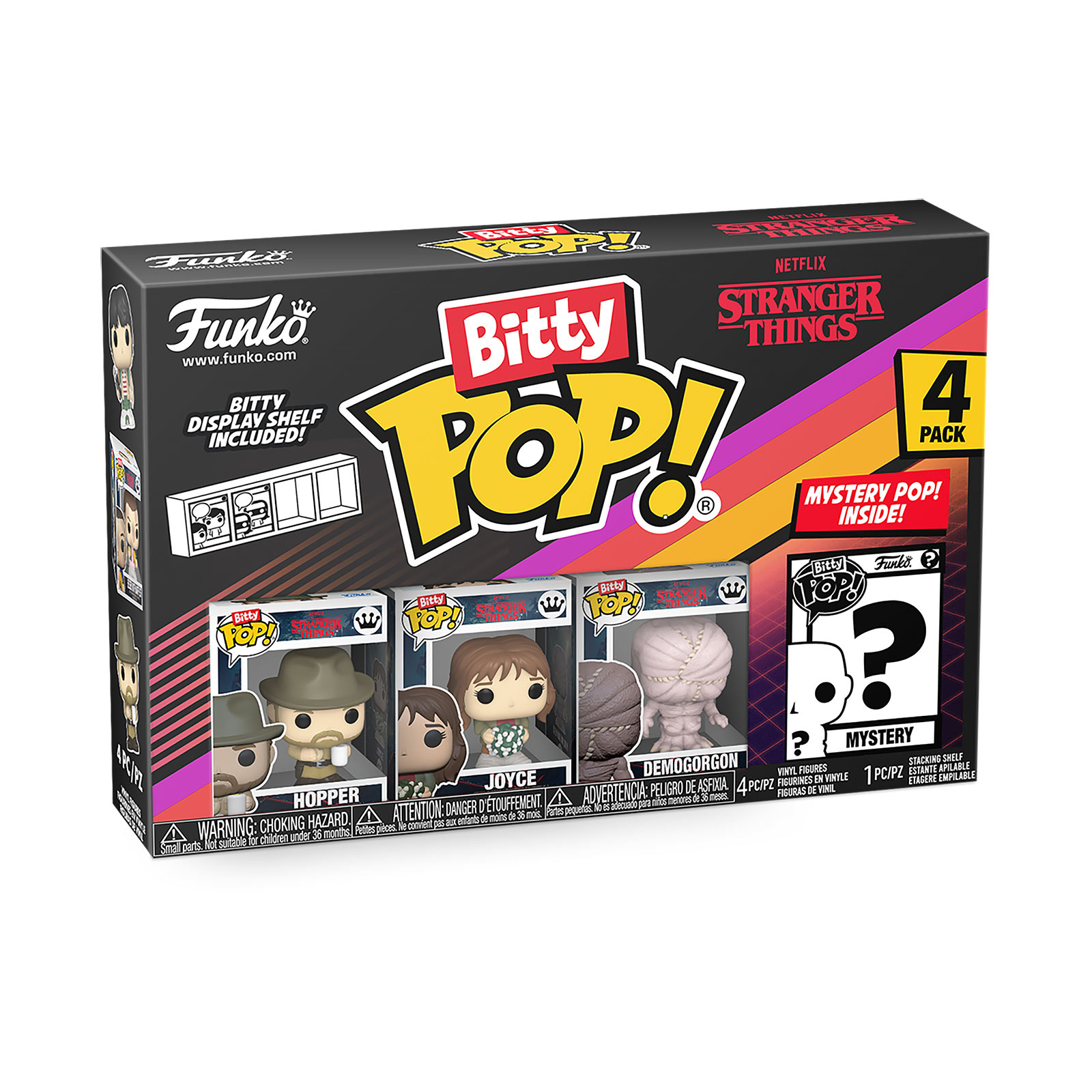 Stranger Things - Set de 4 figuras Funko Bitty Pop Serie 4