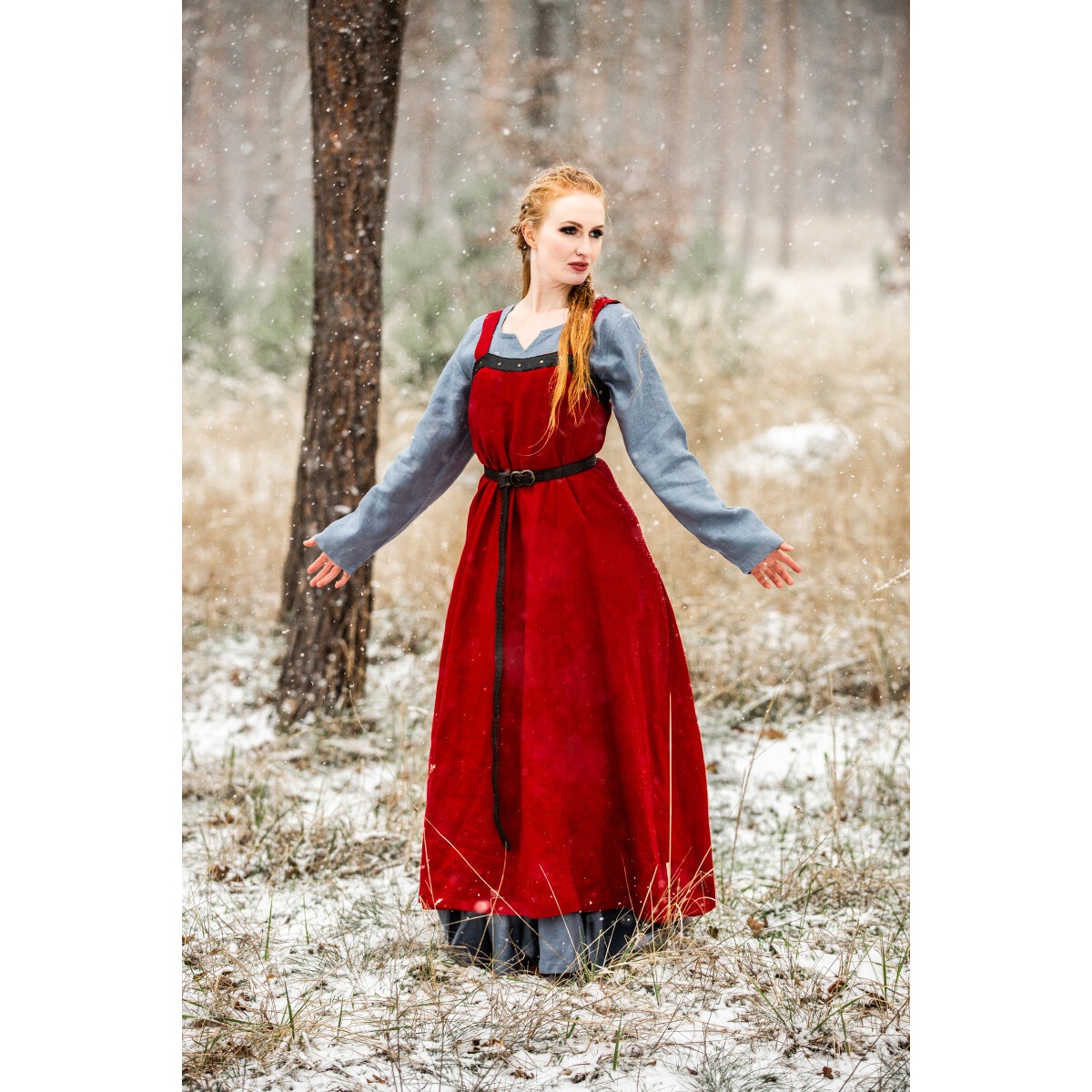 Medieval Viking Overdress Alena red