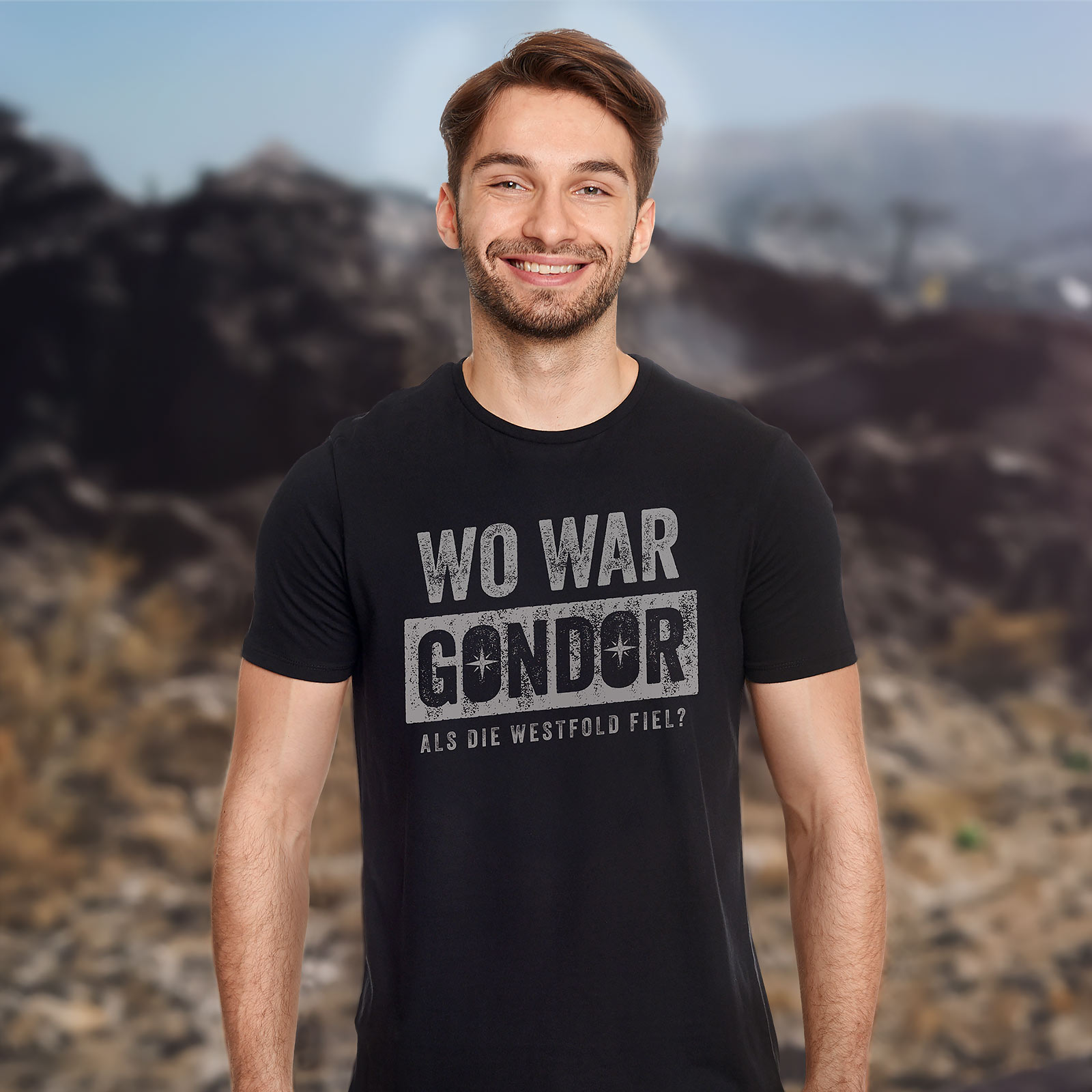 Wo war T-Shirt für Der Herr der Ringe Fans schwarz
