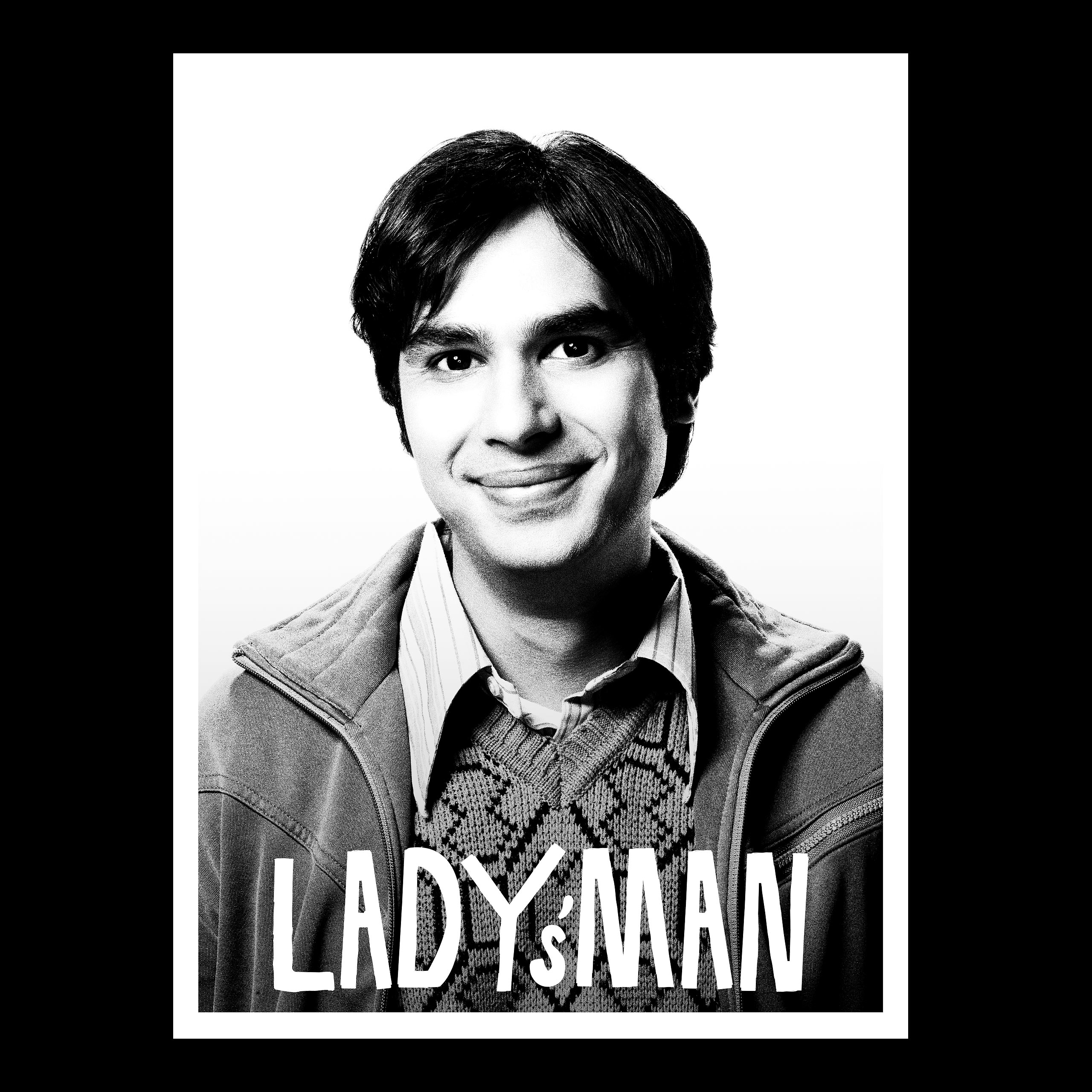 Raj Lady's Man T-Shirt black - The Big Bang Theory