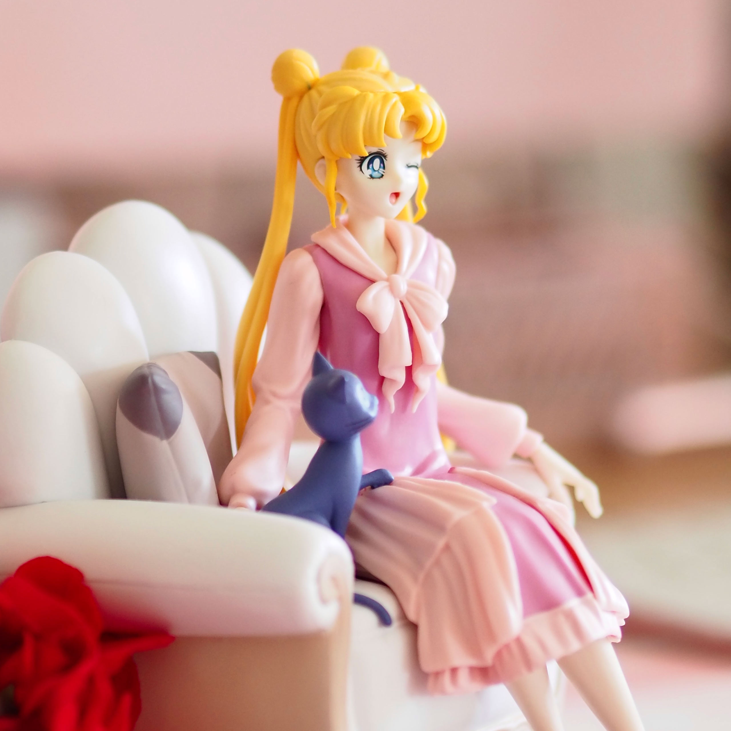 Sailor Moon Cosmos - Usagi und Luna Diorama Figur