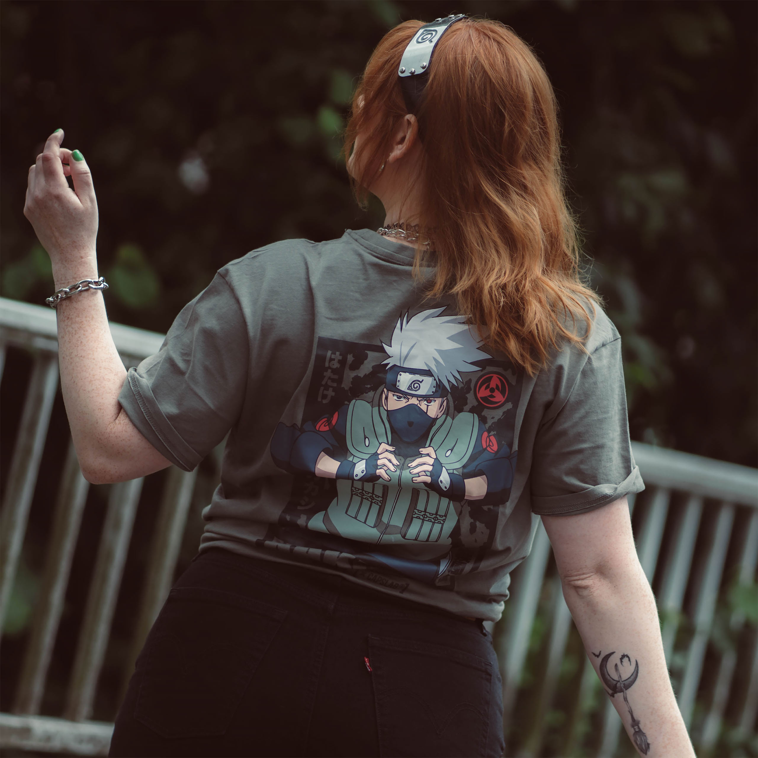 Naruto Shippuden - Camiseta Kakashi verde