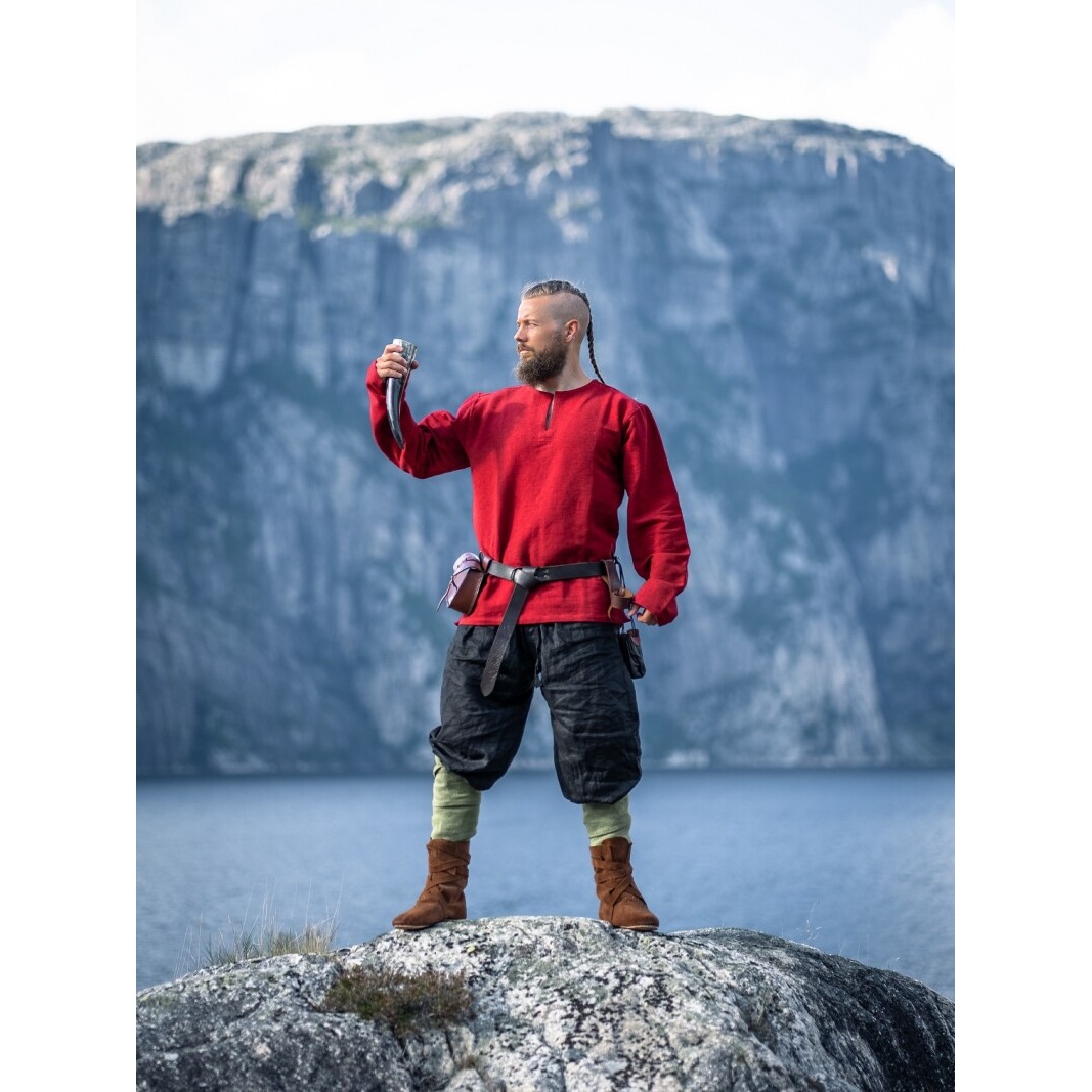 Tunique viking médiévale Ivar rouge