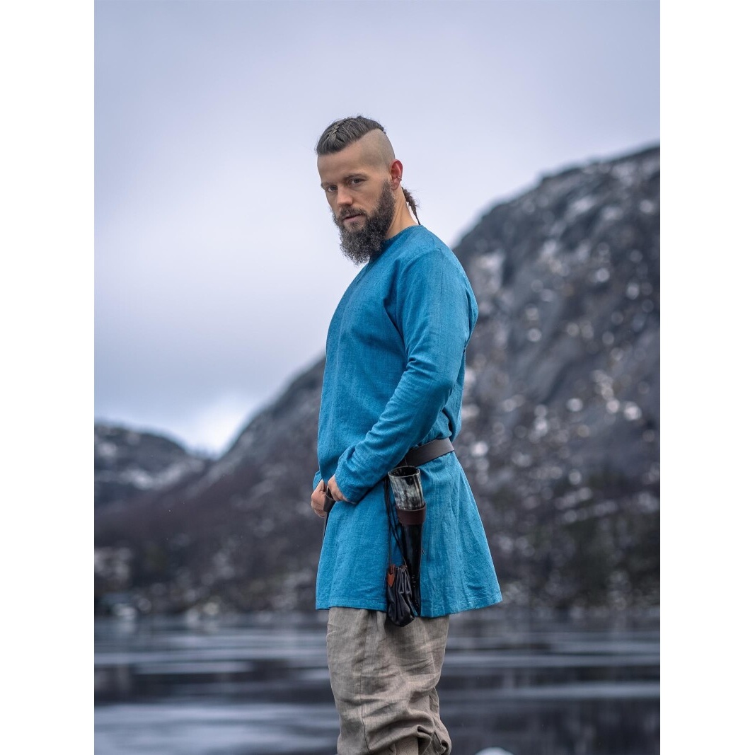 Mittelalter Tunika Ragnar blau
