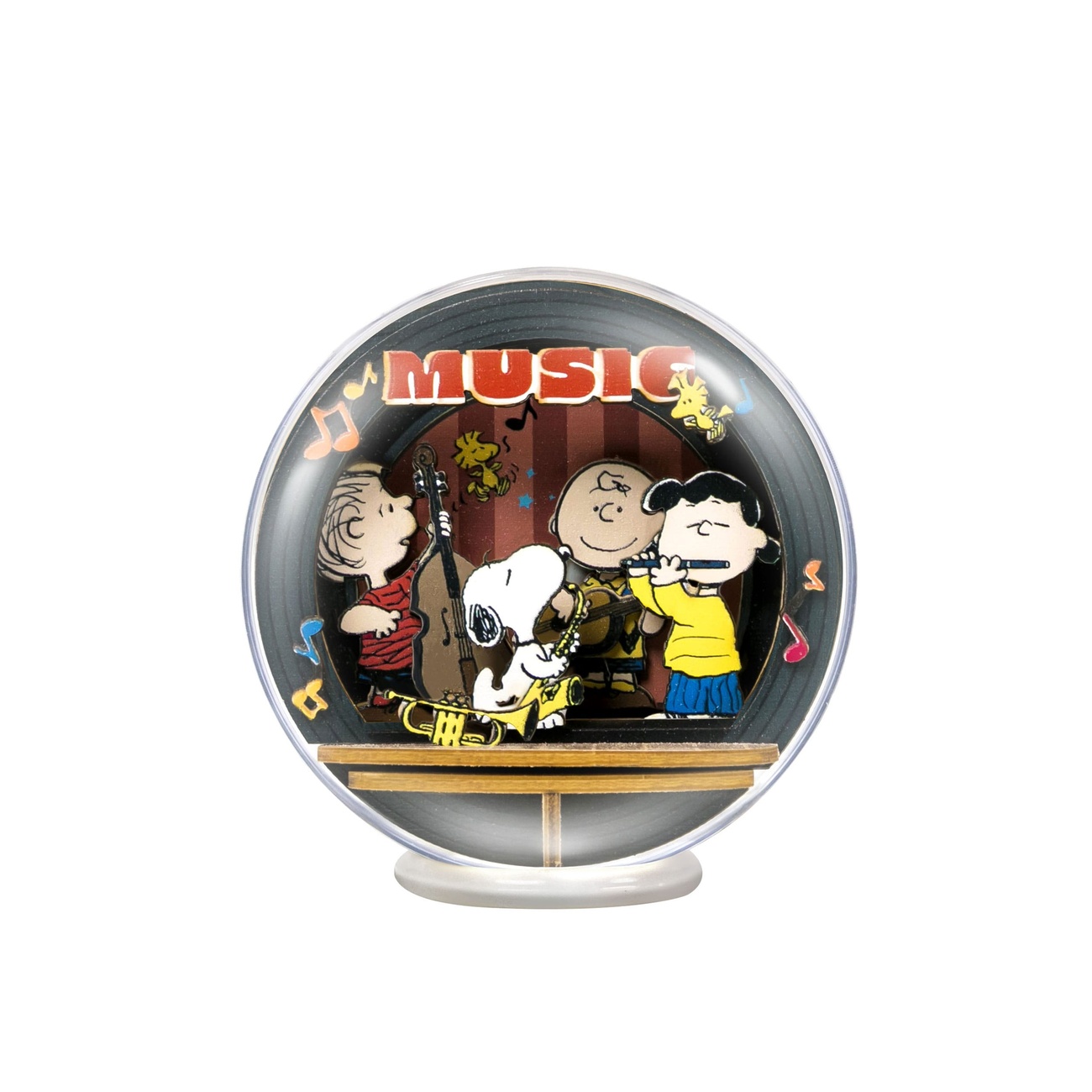 Peanuts Puremind Model Kit Wooden Theater Globe Night of Music