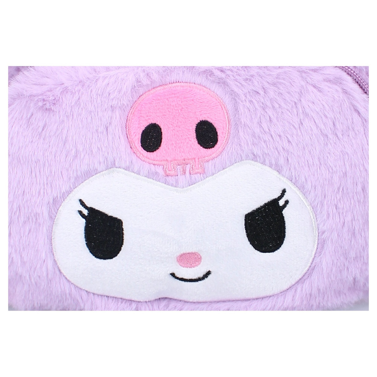 Sanrio Mochila Kuromi Fluffy Festival Morado 26 cm