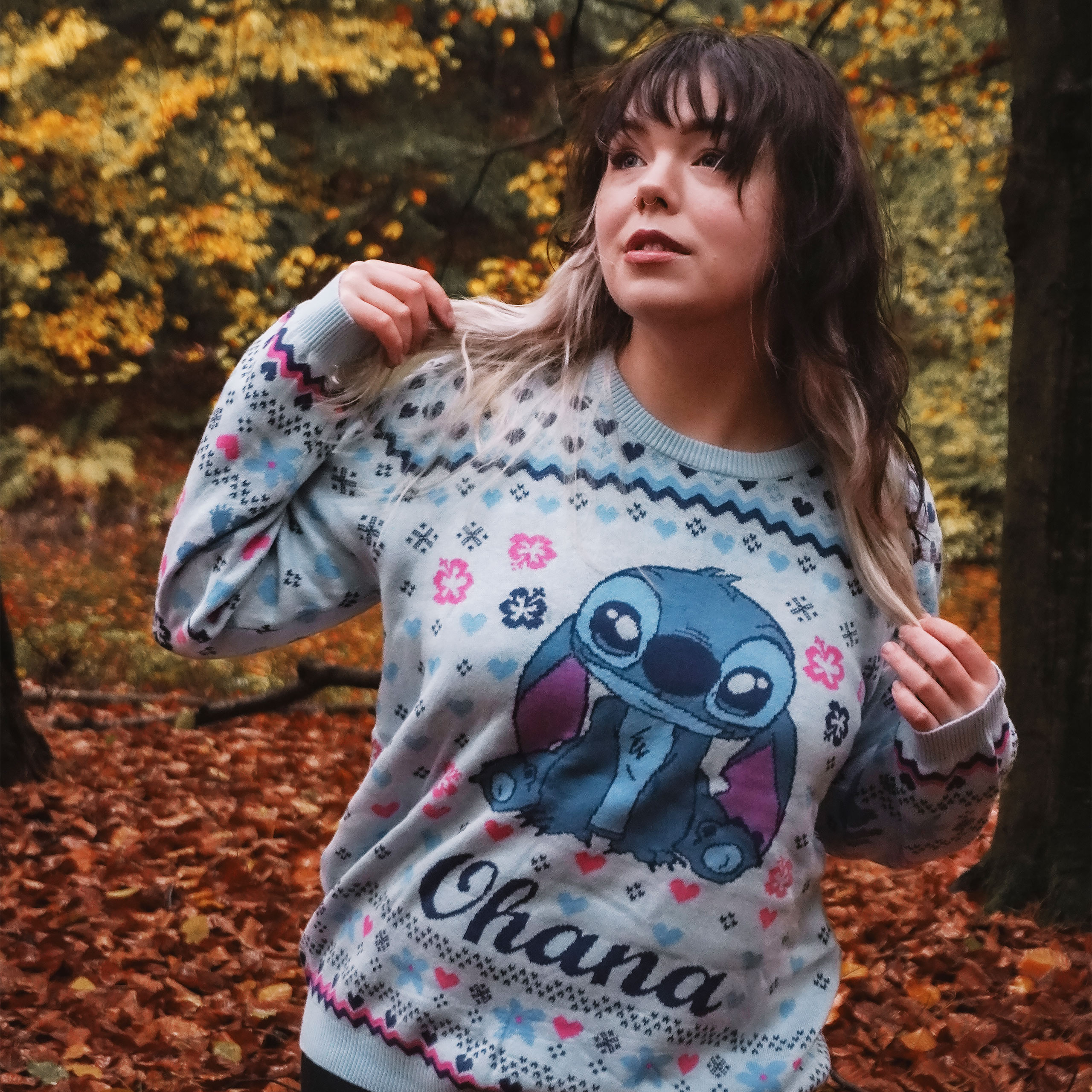 Stitch Ohana stickad tröja - Lilo & Stitch