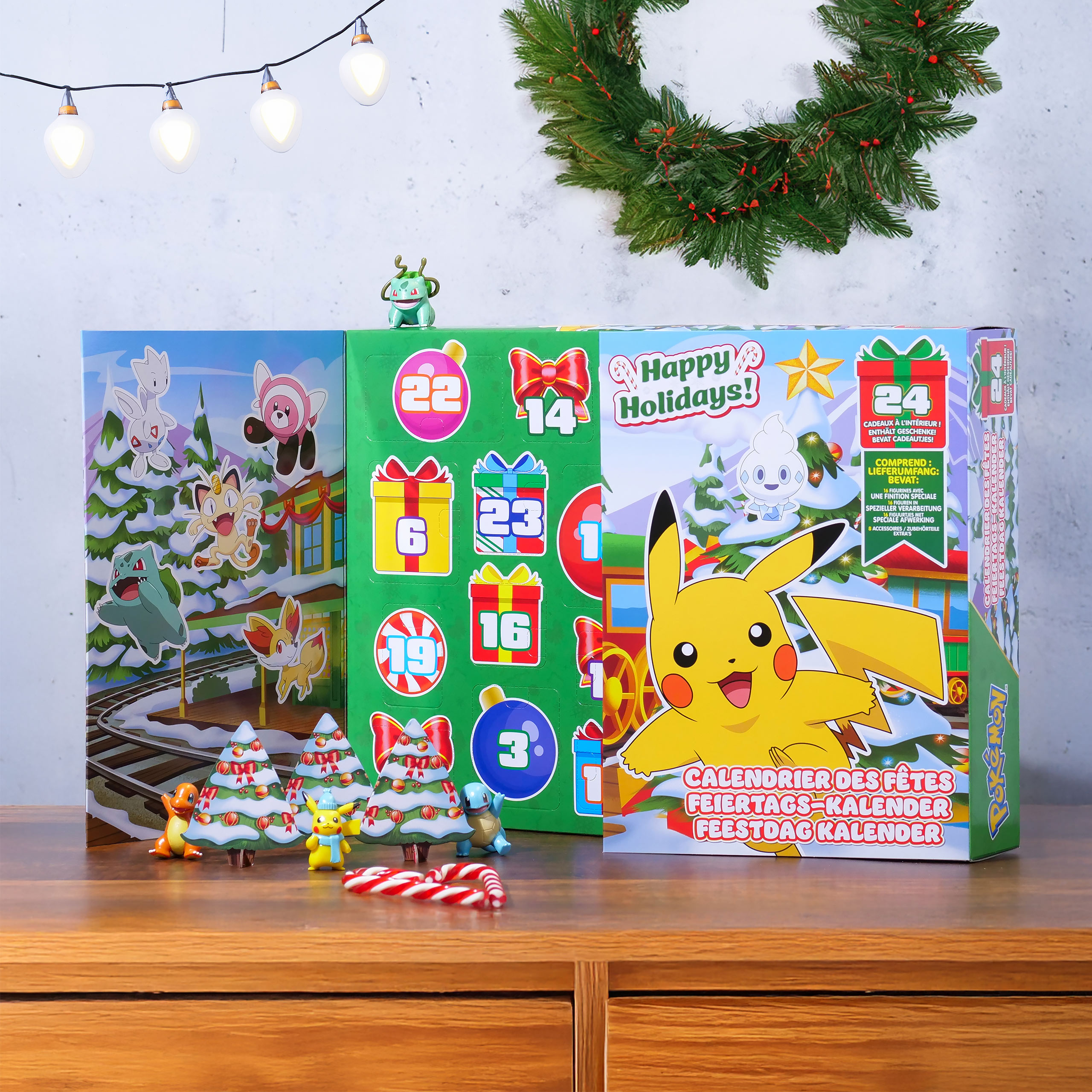 Calendario de Adviento Pikachu Happy Holidays - Pokemon