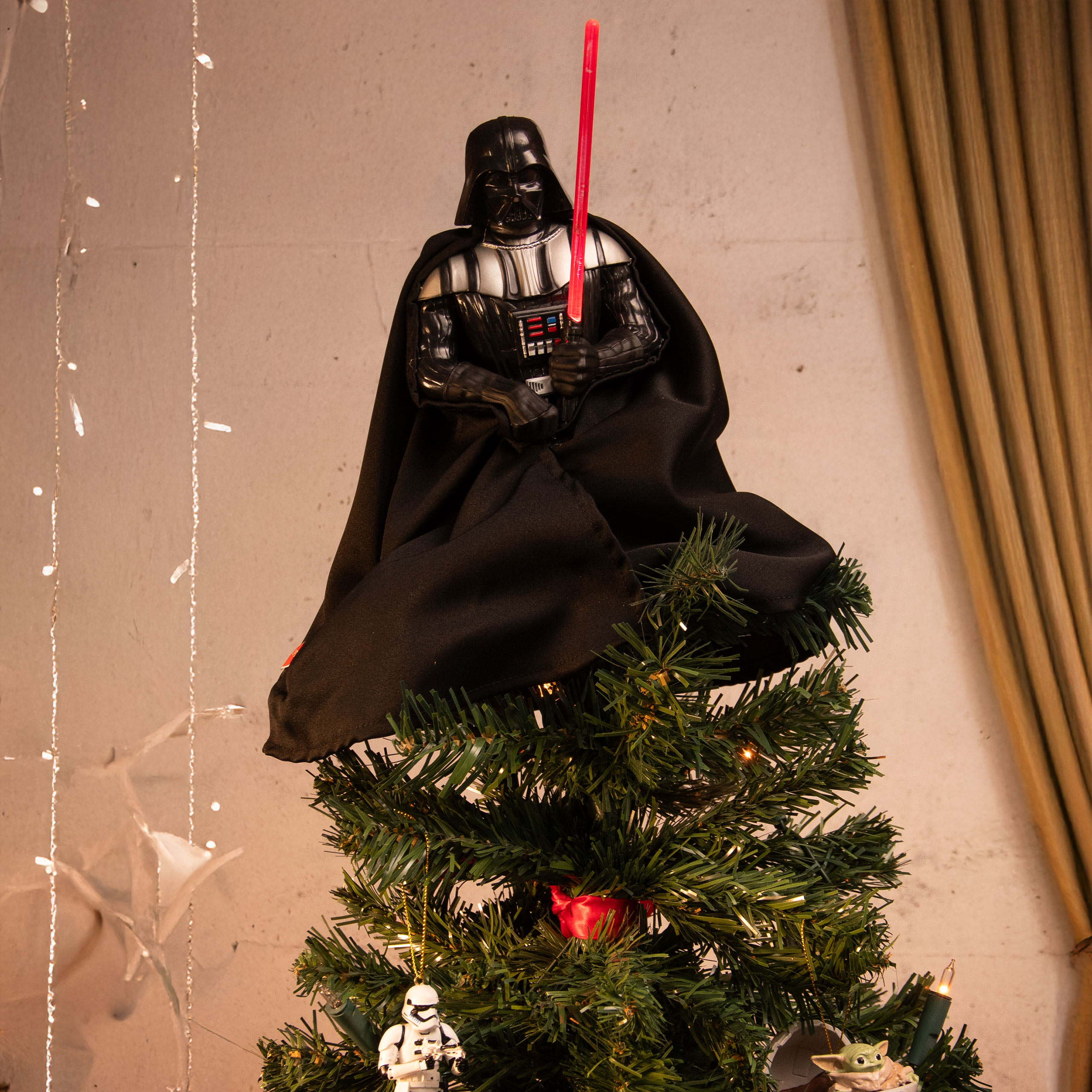 Star Wars - Punta dell'albero di Natale Darth Vader con luce