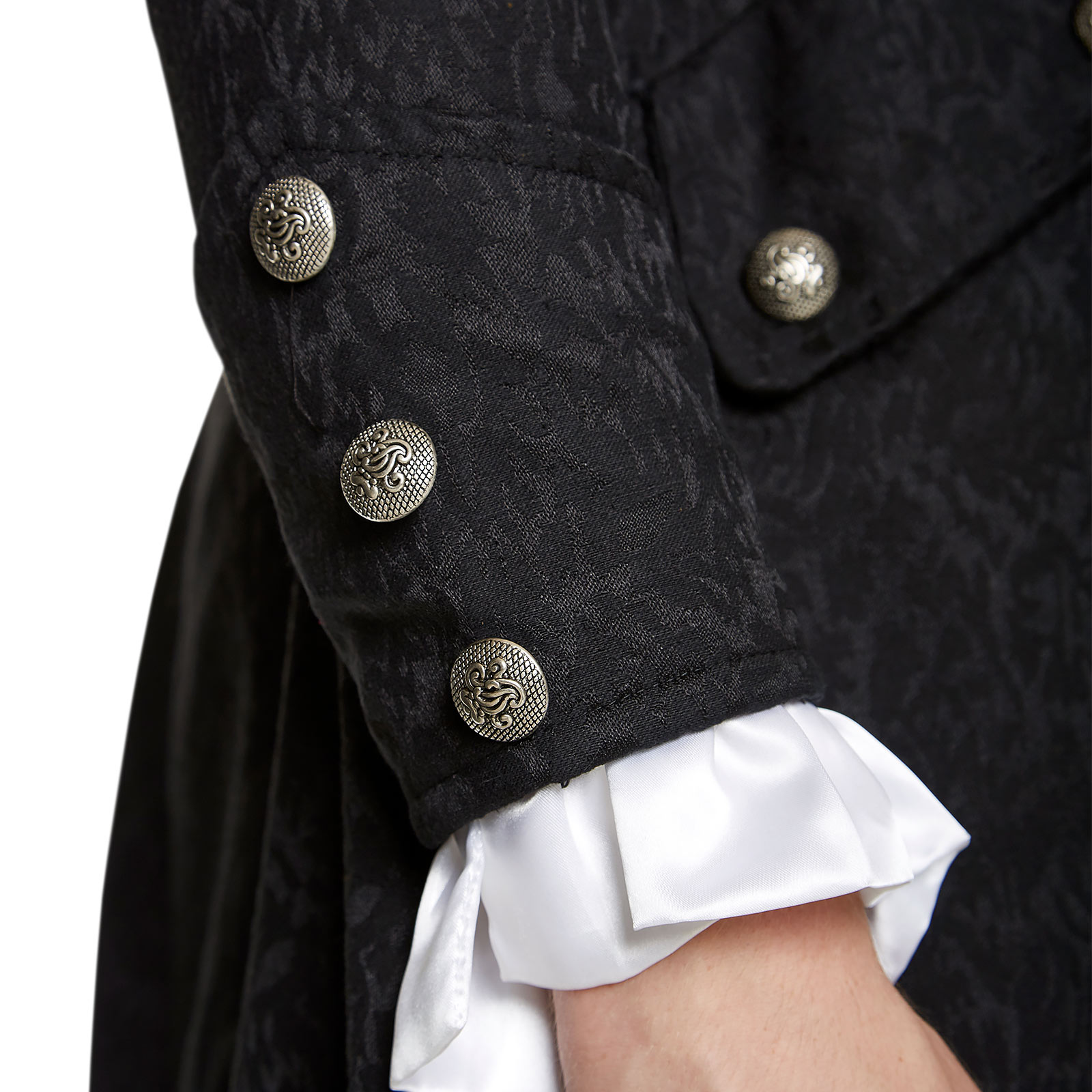Frock-coat en brocart noir