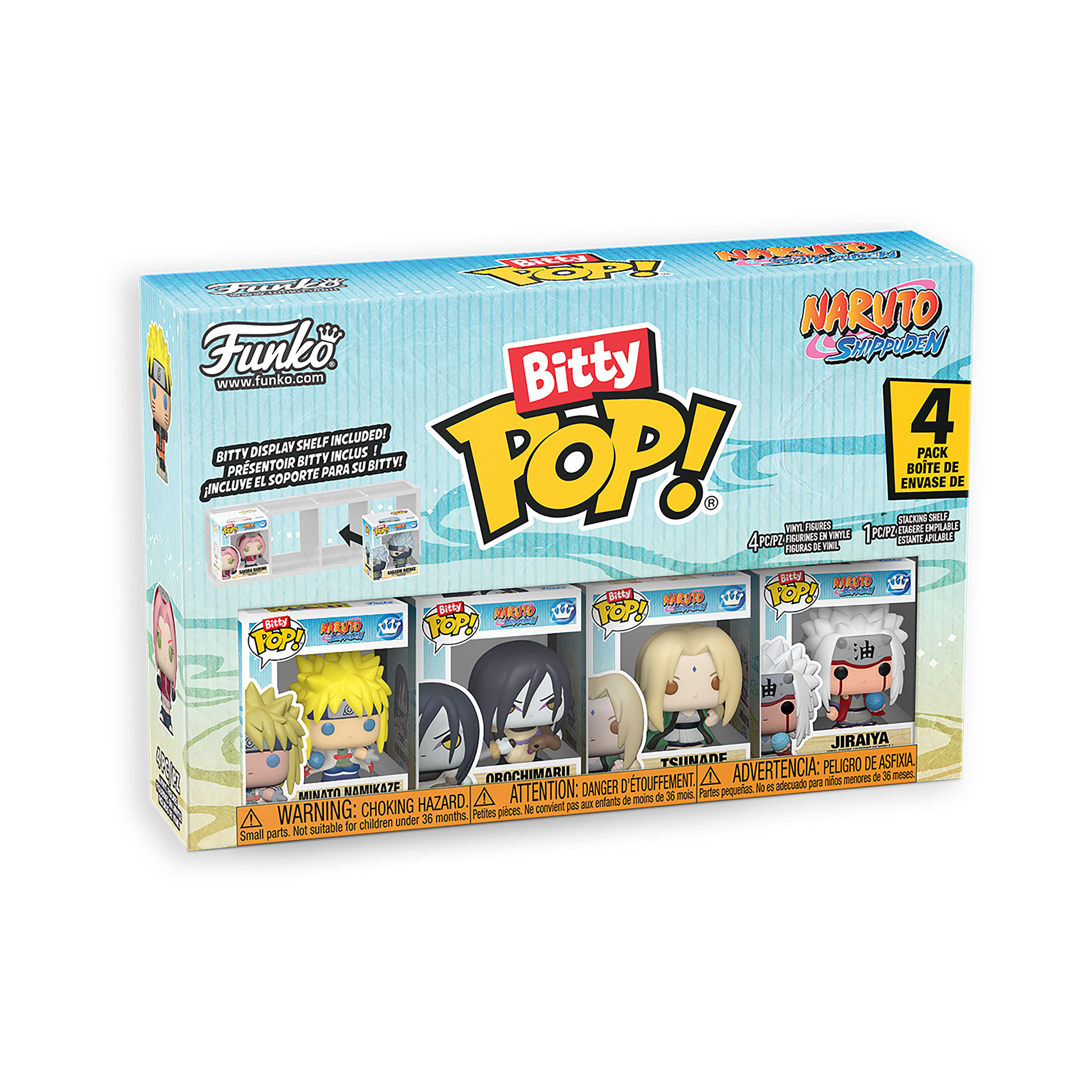 Naruto - Battles Funko Bitty Pop set de 4 figuras Serie 2