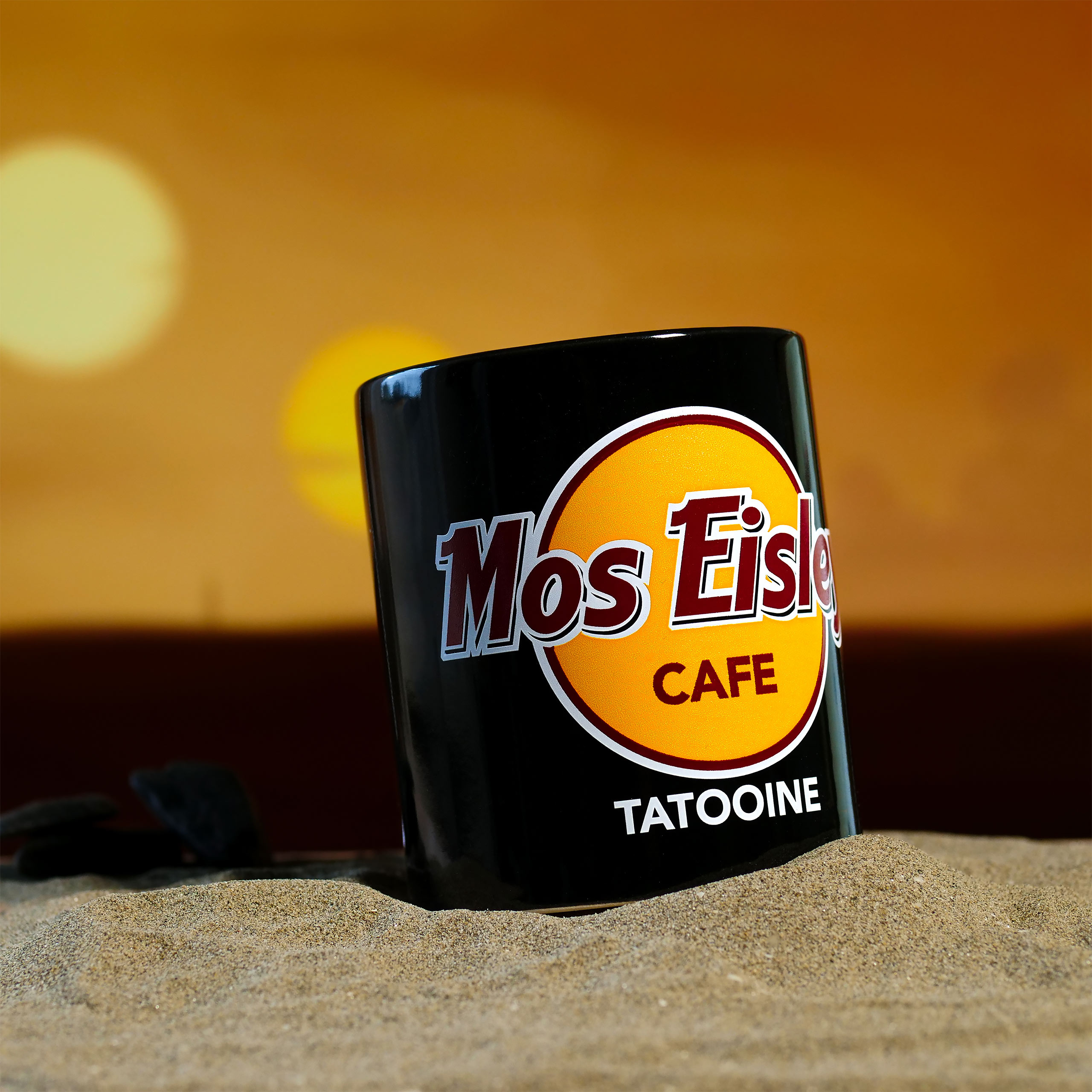 Mos Eisley Cafe Tasse für Star Wars Fans schwarz