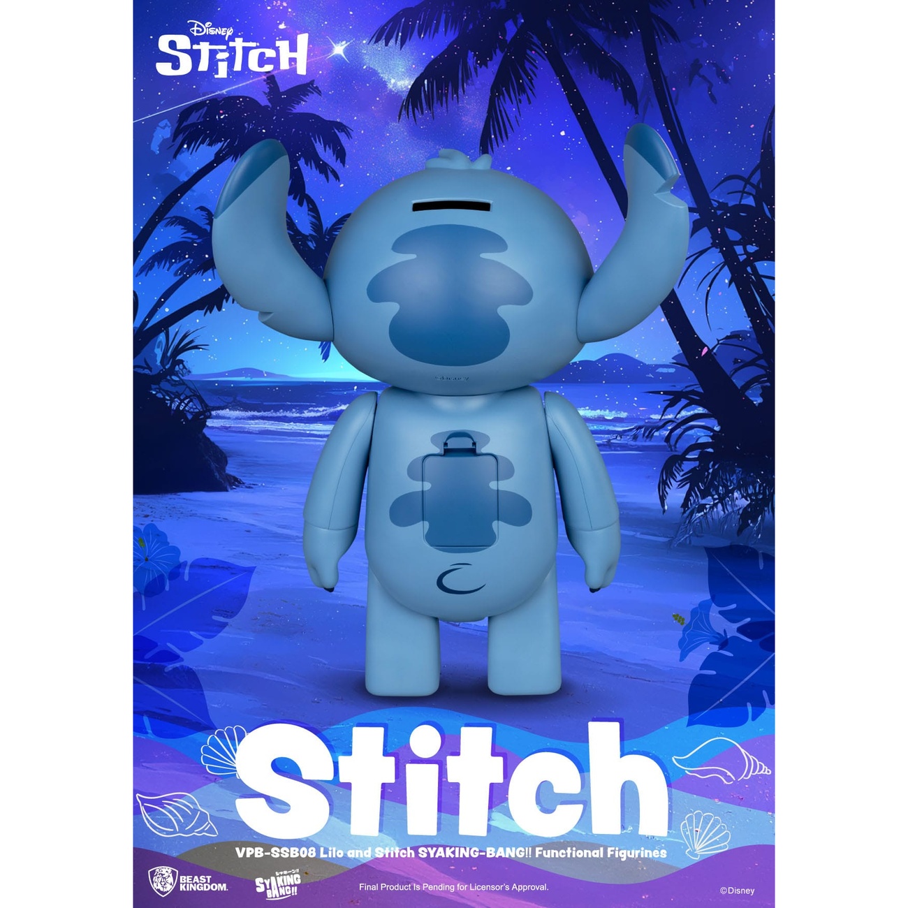 Lilo & Stitch Syaking Bang Vinyl Money Box Stitch 30 cm