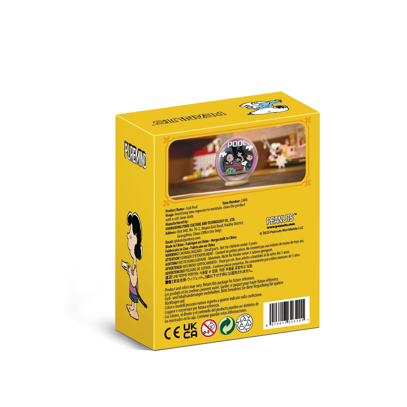 The Peanuts Puremind Maqueta Wooden Theater Globe Cool Pool