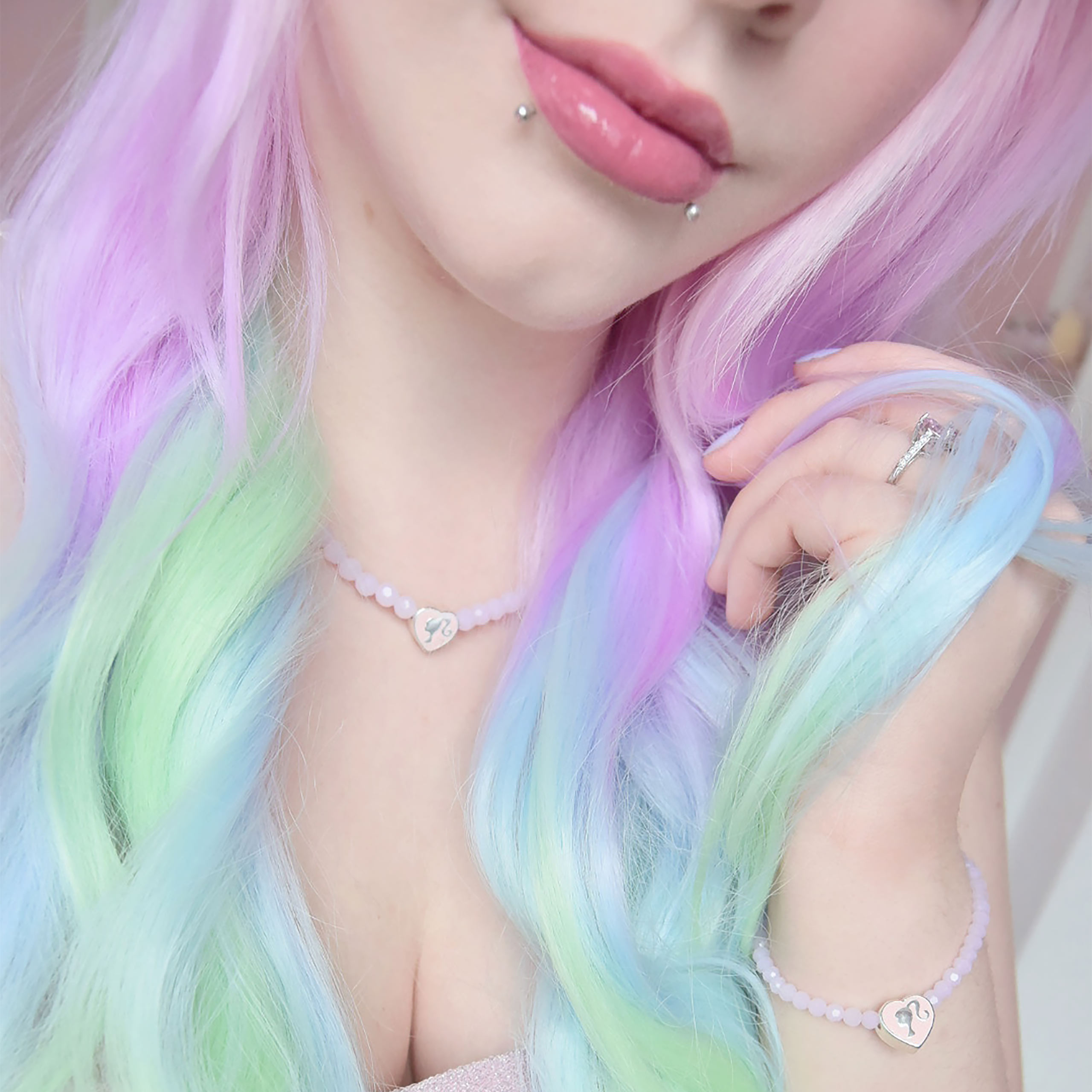 Barbie - Silhouette Perlen Kette