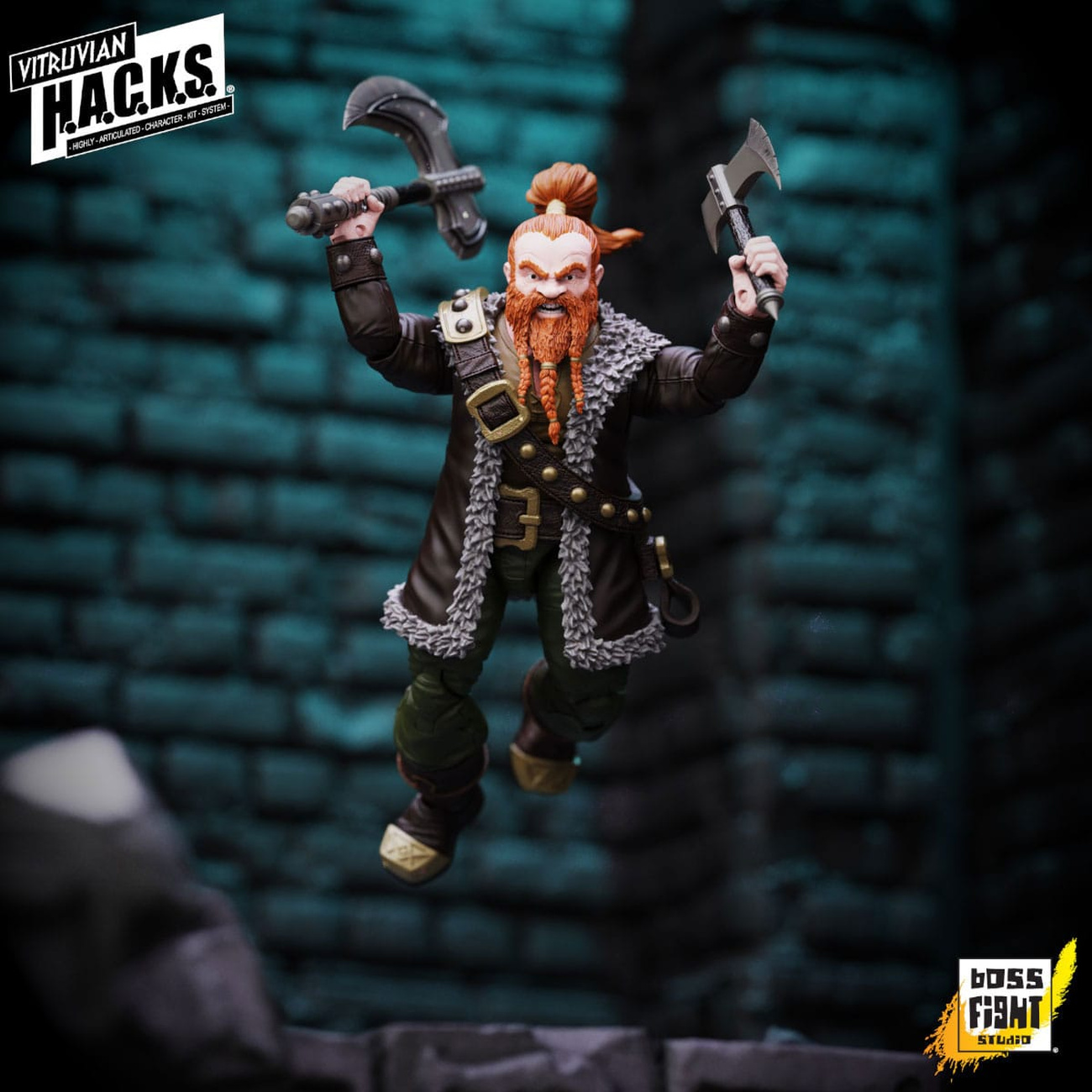 Vitruvian H.A.C.K.S. Actiefiguur Dworvenhuurling Grimgrom