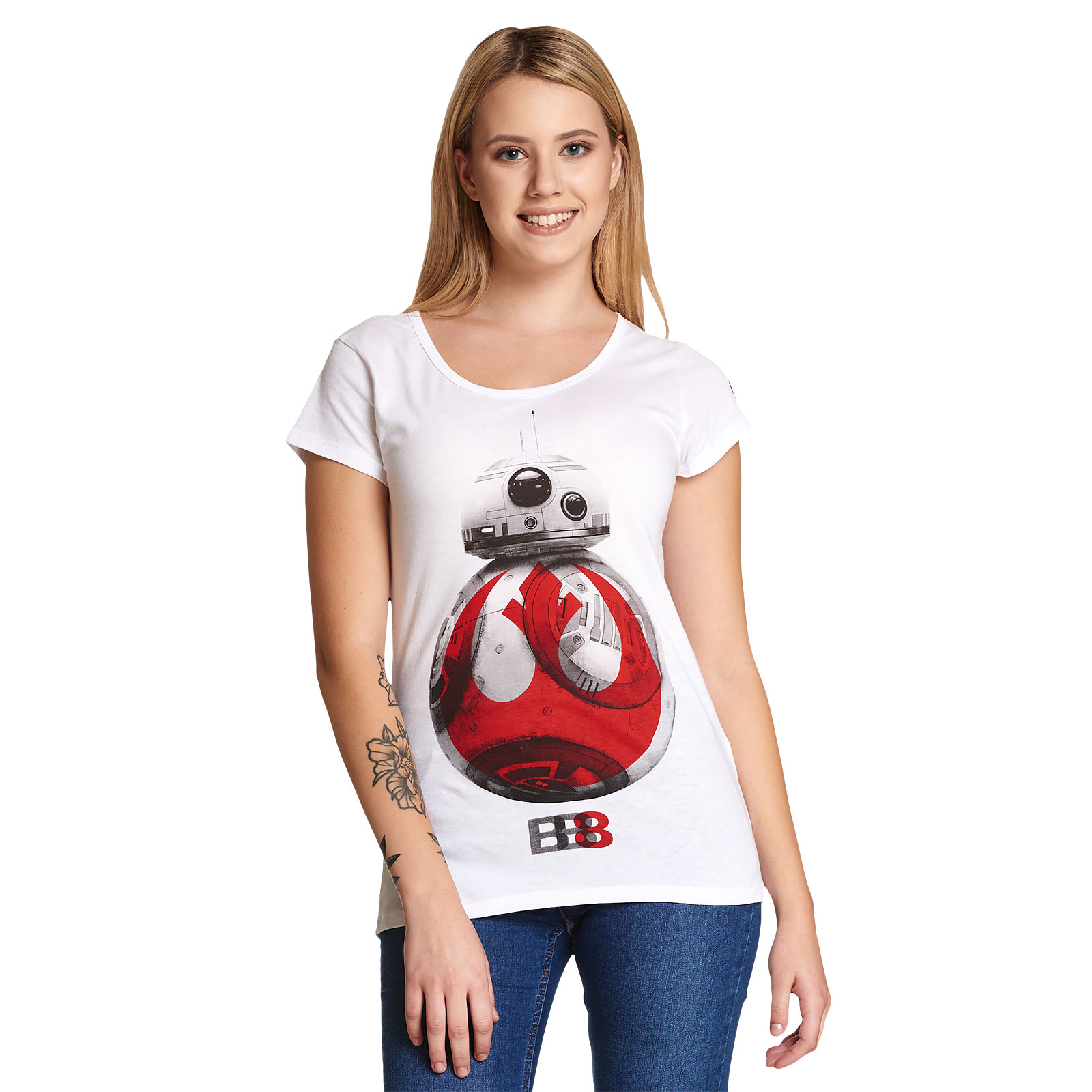 Star Wars - Rebel BB-8 dames T-shirt wit