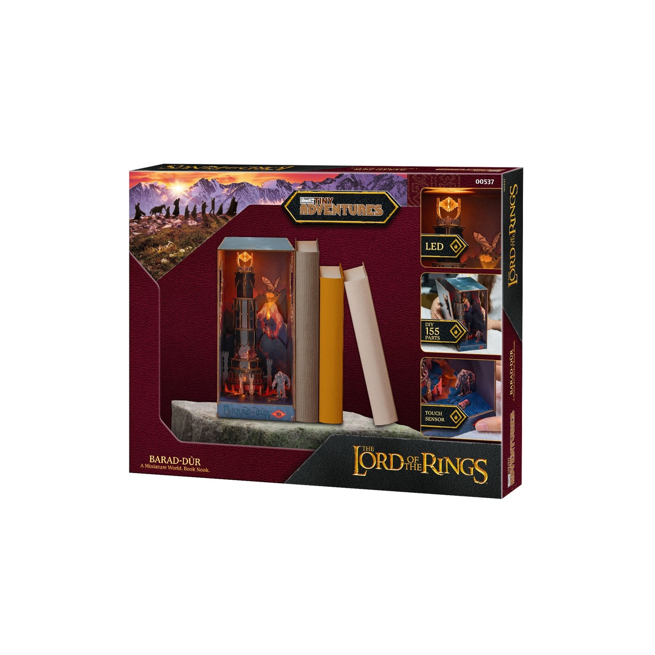 Der Herr der Ringe Tiny Adventures Book Nook Mini-Diorama Barad-Dûr 23 cm