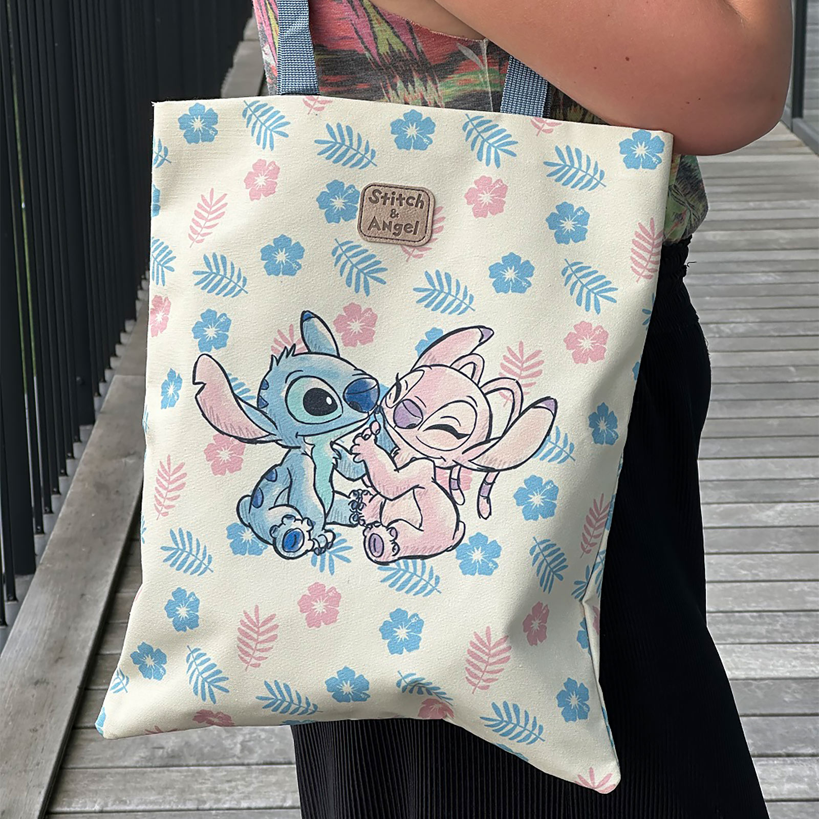 Lilo & Stitch - Angel und Stitch Shopper Tasche