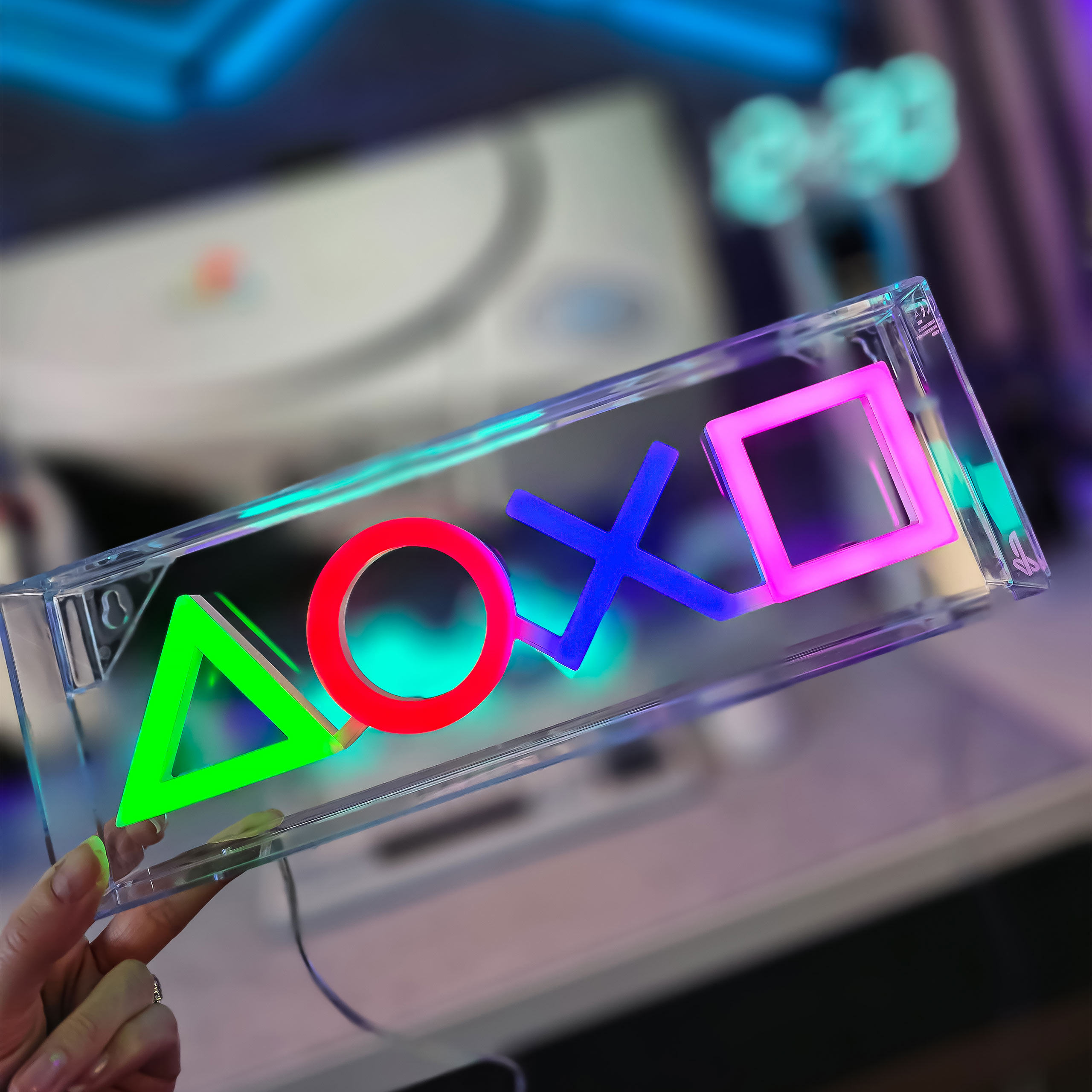 PlayStation - Neon Symbolen Tafellamp