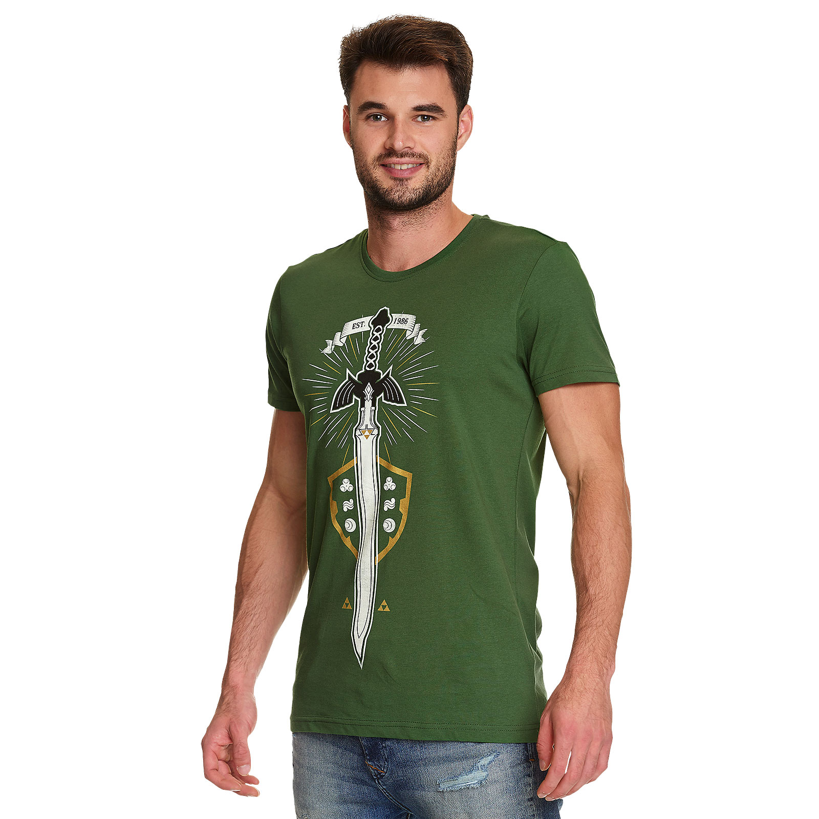 Zelda - Masterschwert T-Shirt grün