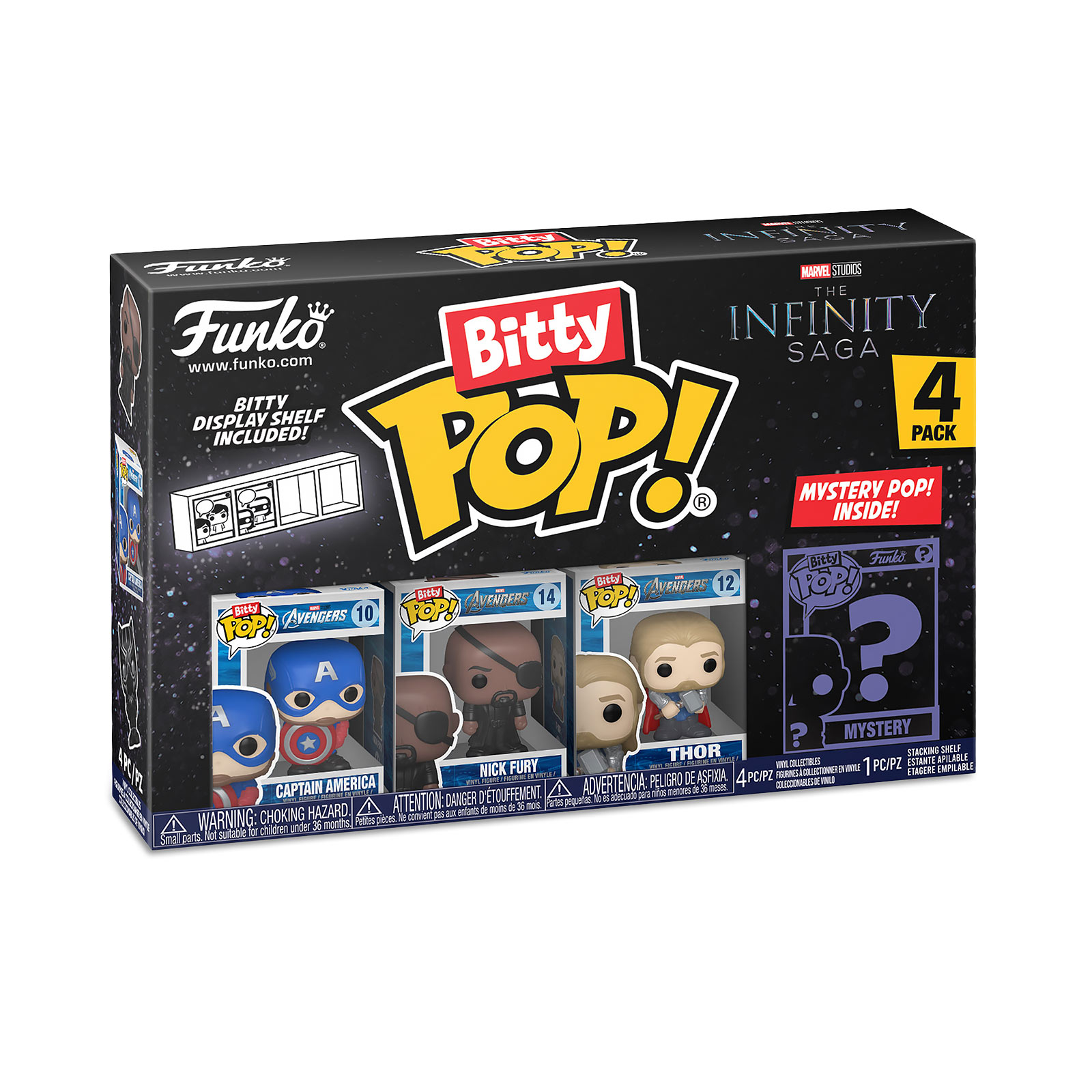 Marvel - Funko Bitty Pop conjunto de 4 figuras serie 1