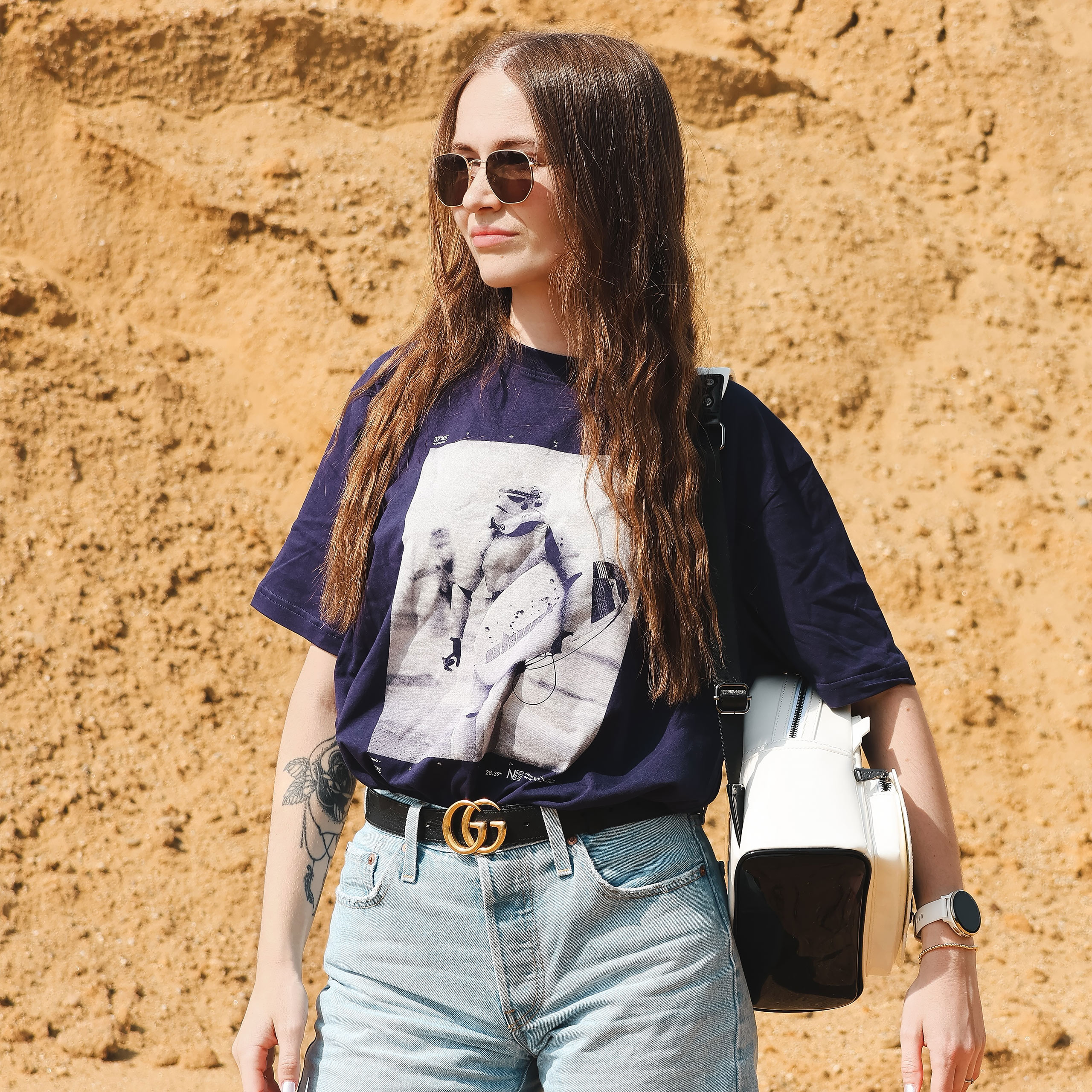 Camiseta Surfing Trooper para fans de Star Wars azul