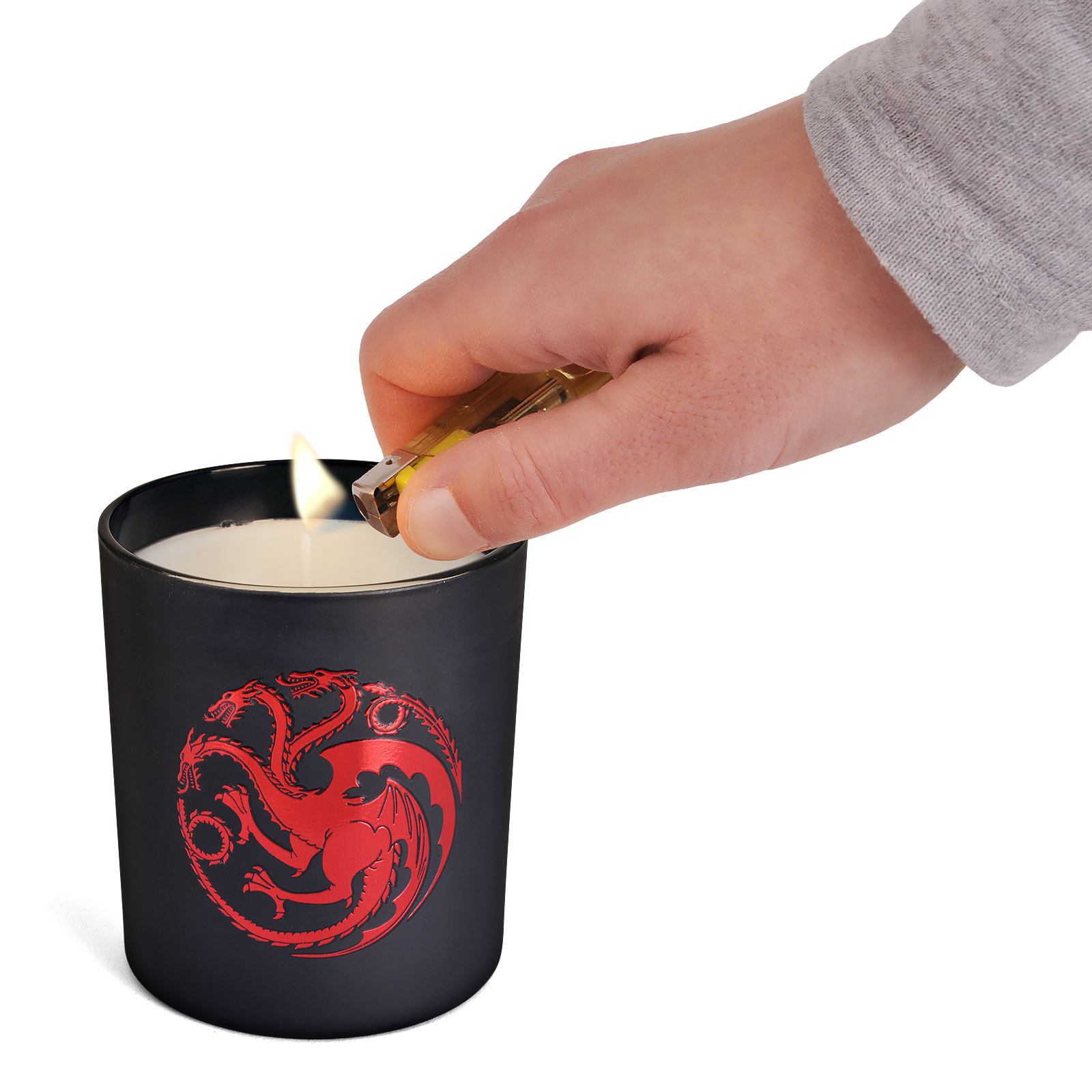 Game of Thrones - Targaryen Wappen Kerze im Glas