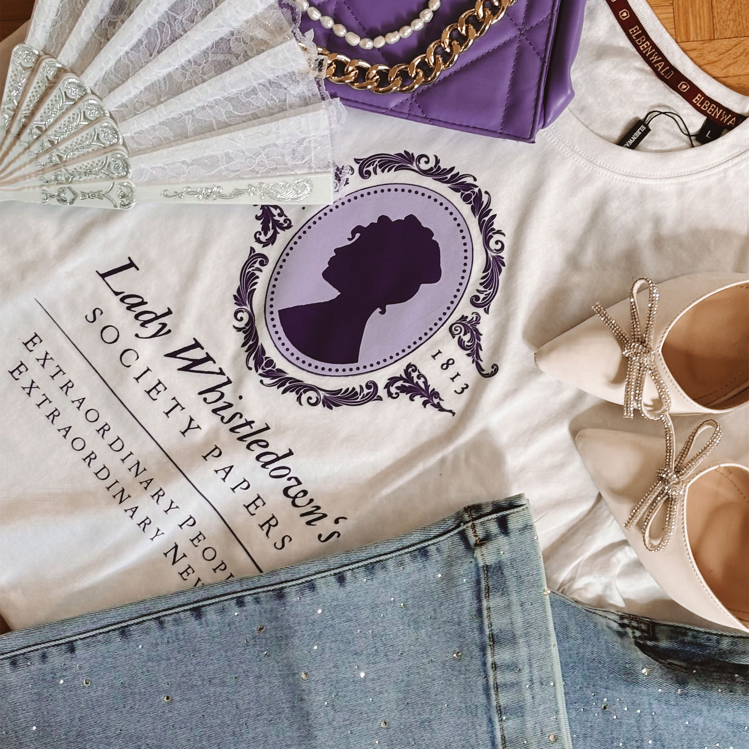 T-shirt Society Papers per fan di Bridgerton