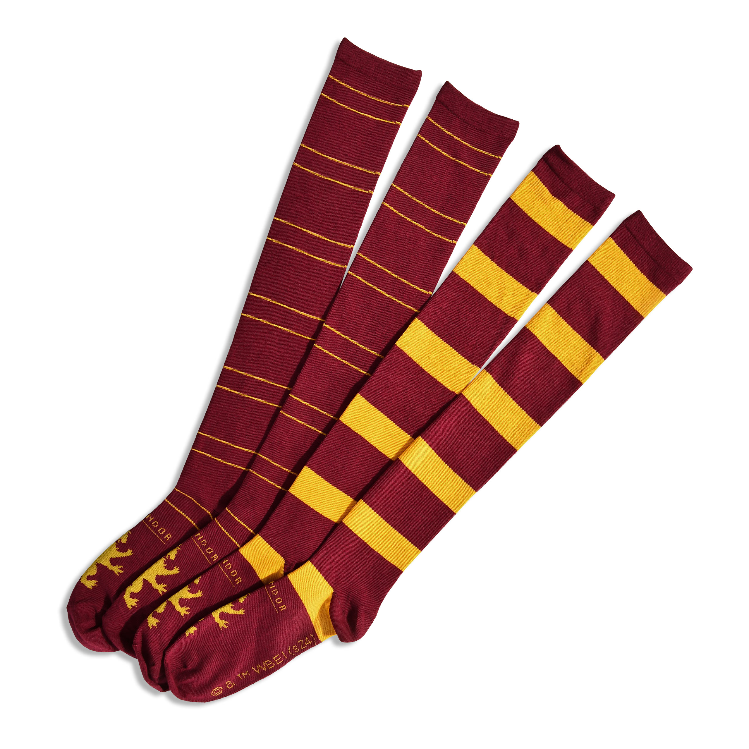 Harry Potter - Gryffindor Overknee Socks 2-Pack