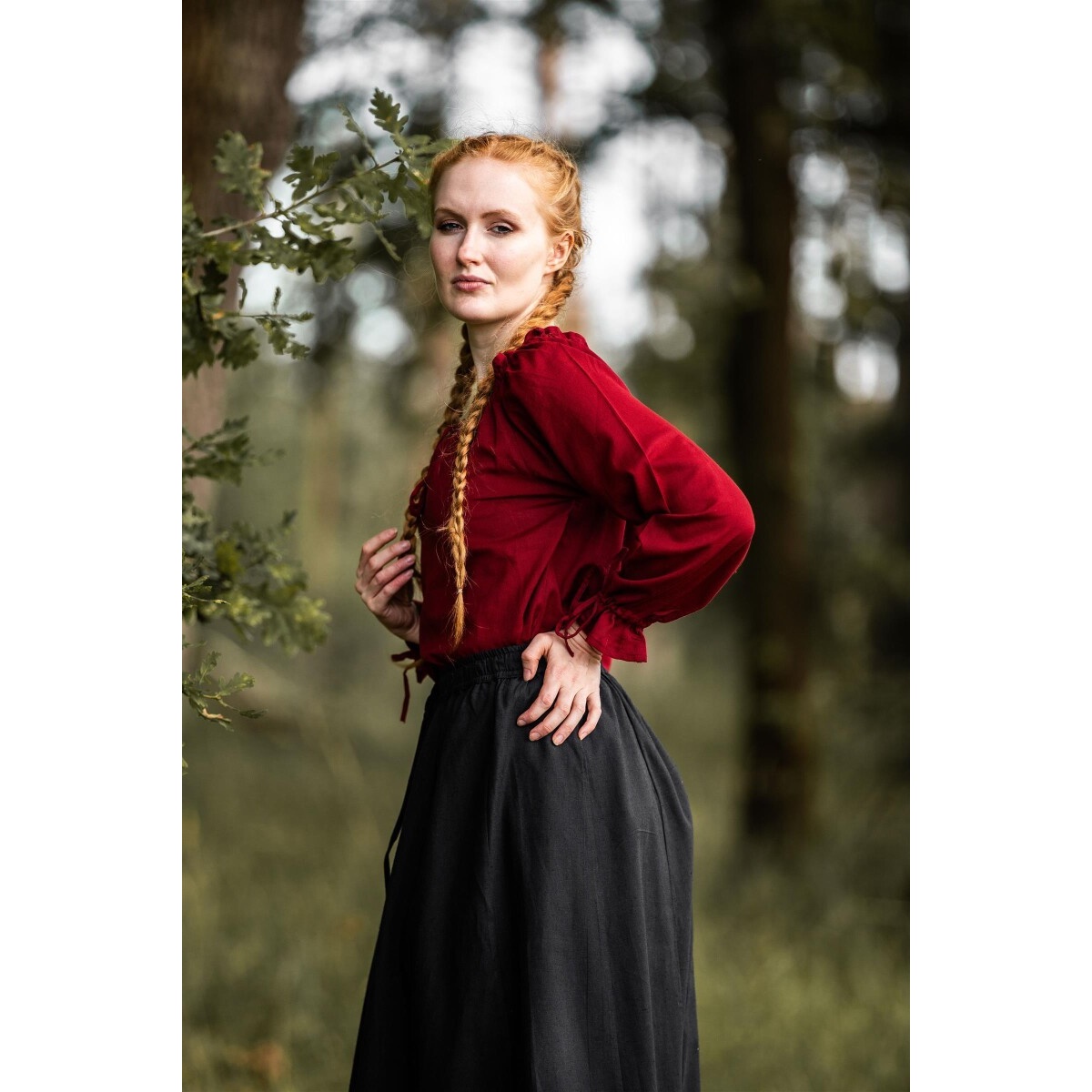 Blusa medieval Edith roja