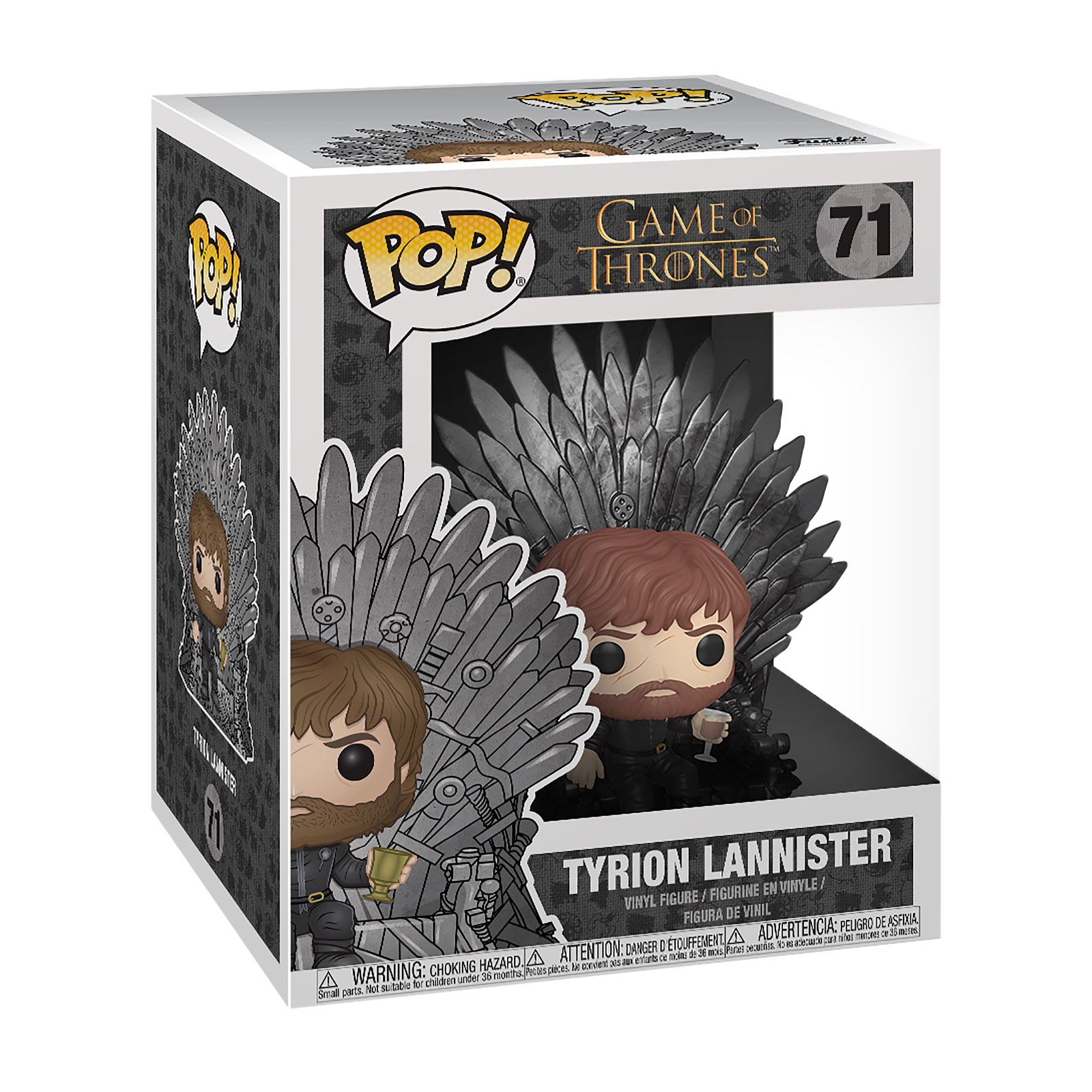 Game of Thrones - Tyrion Lannister avec le trône de fer Figurine Funko Pop