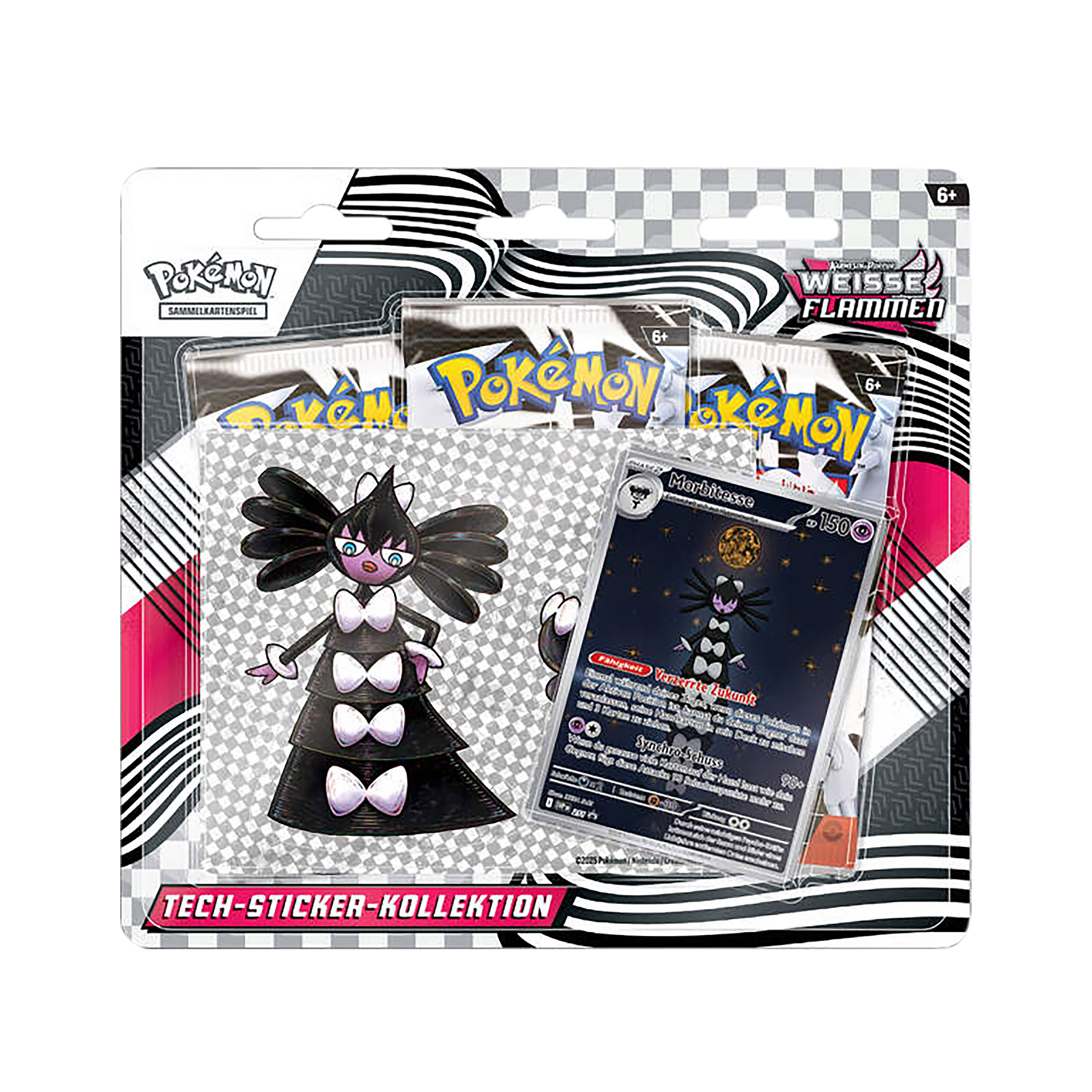 Pokemon - Collection d'autocollants tech Flammes Blanches Écarlate & Violet