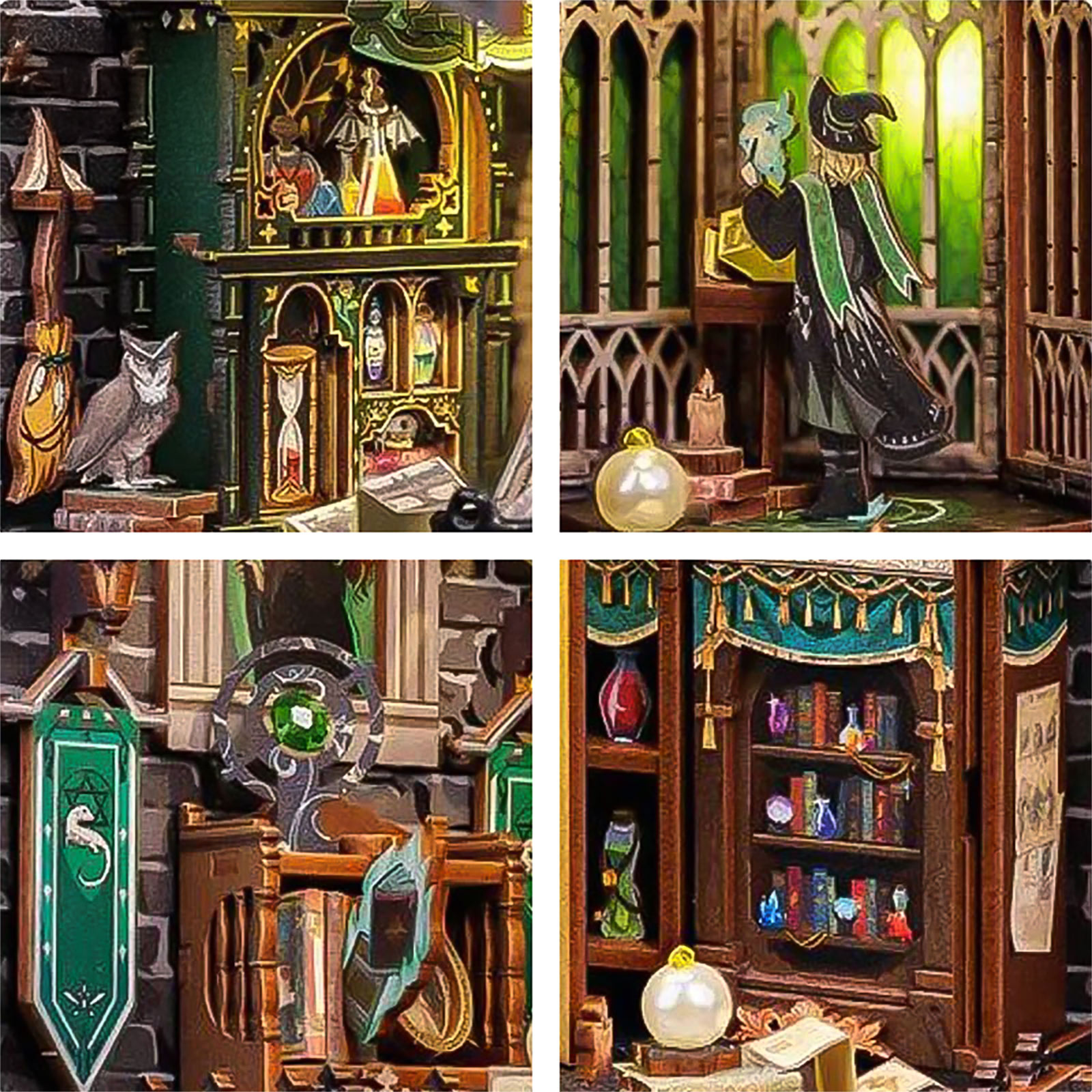 Darkness Common Room Book Nook - Kit Modello in Legno