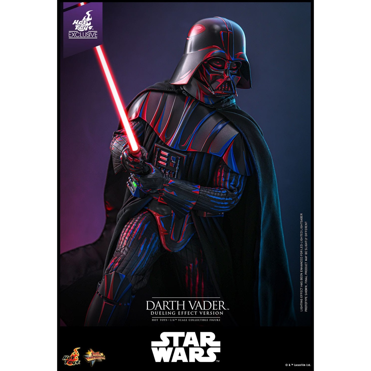 Star Wars Movie Masterpiece figurka kolekcjonerska 1/6 Darth Vader (Dueling Effect Version) Hot Toys Exclusive 35 cm