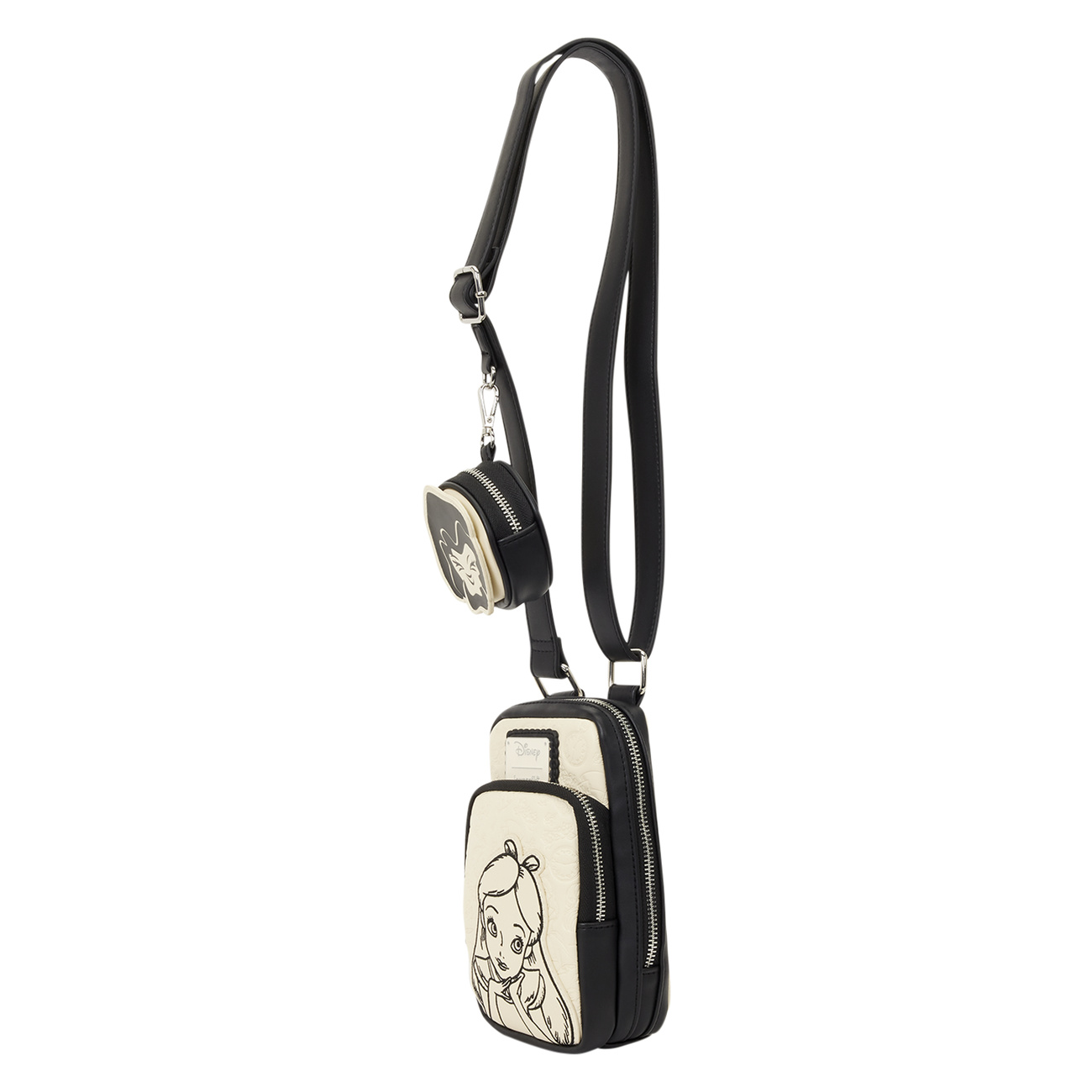 Alice im Wunderland - Floral Crossbody Tasche mit Geldbörse