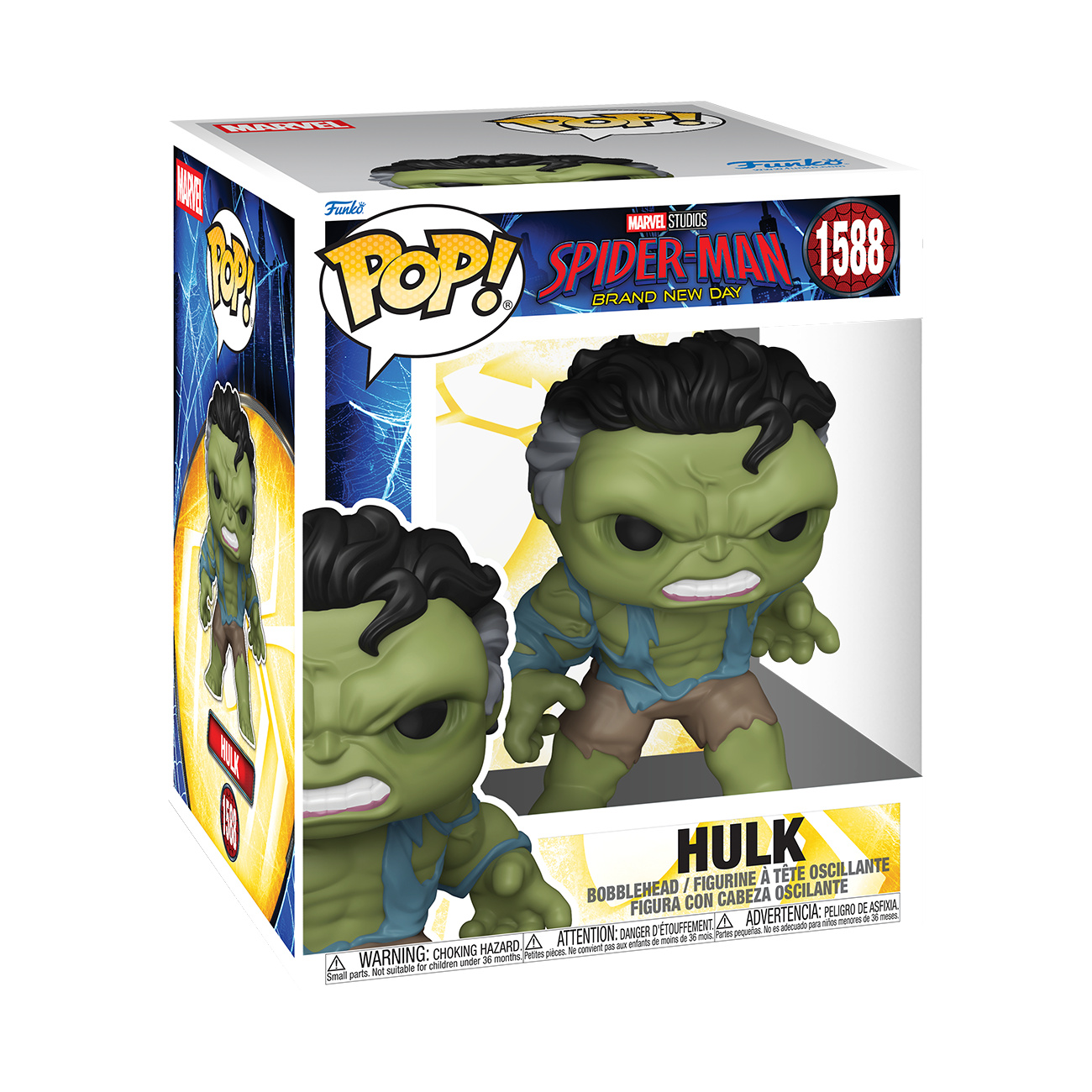 Spider-Man: Brand New Day - Figurka z kiwaną głową Hulk Funko Pop