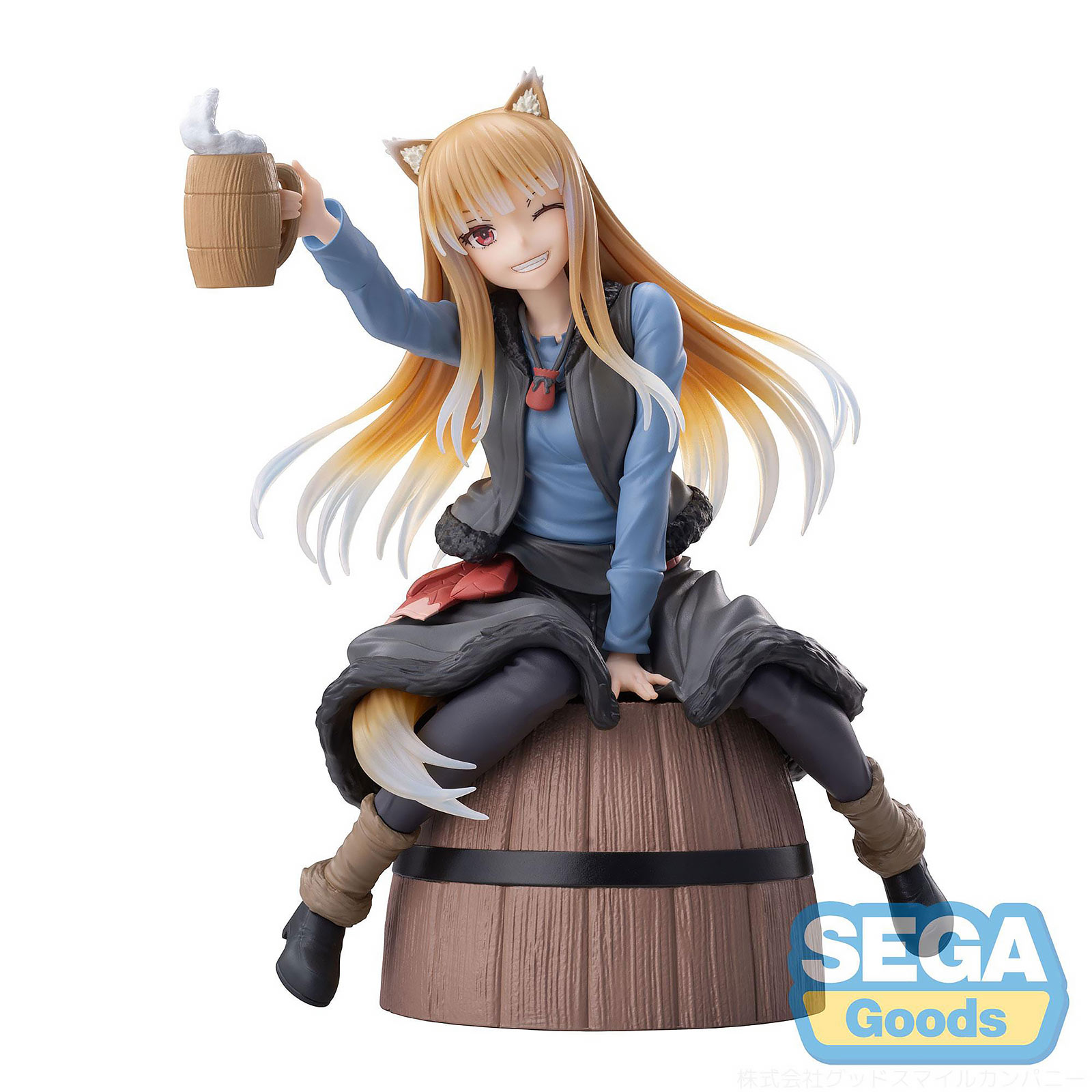 Spice and Wolf: Handelaar ontmoet de Wijze Wolf - Zittende Holo-figuur