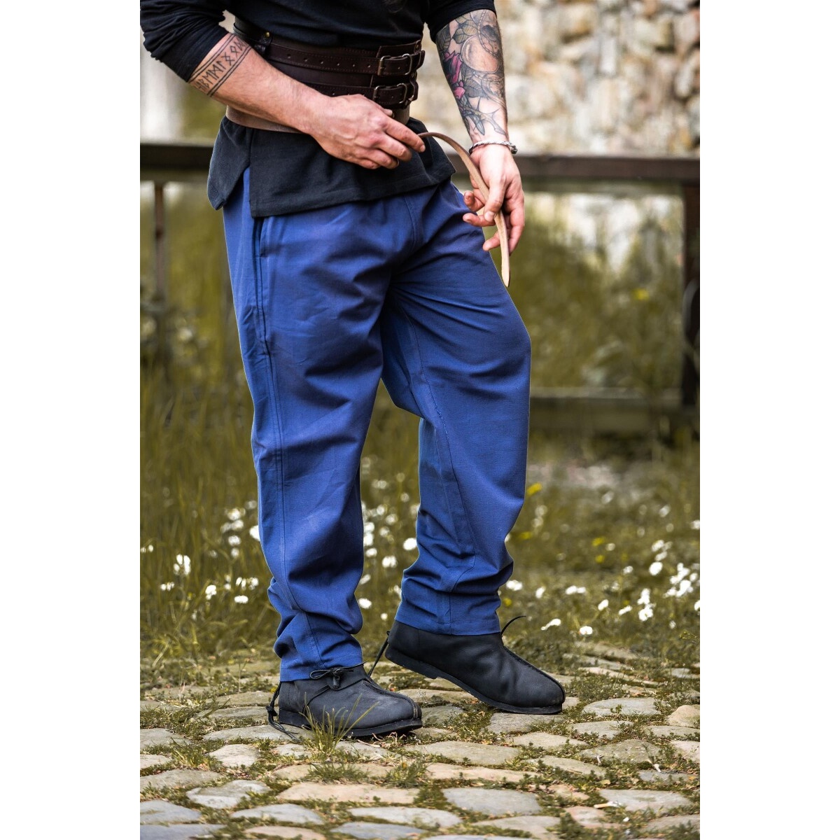 Pantaloni medievali Veit blu