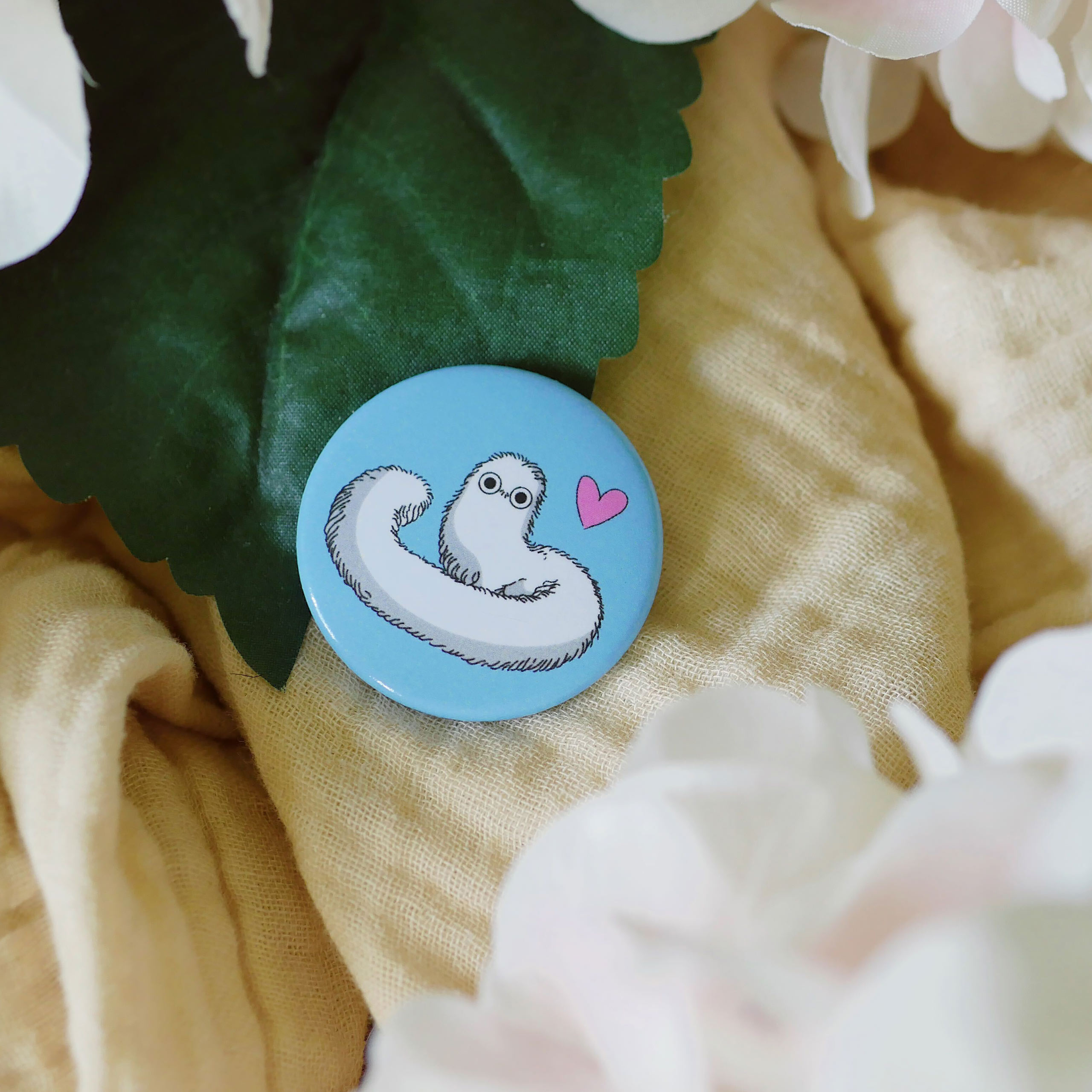 Brushworm Button for Atelier of Witch Hat Fans